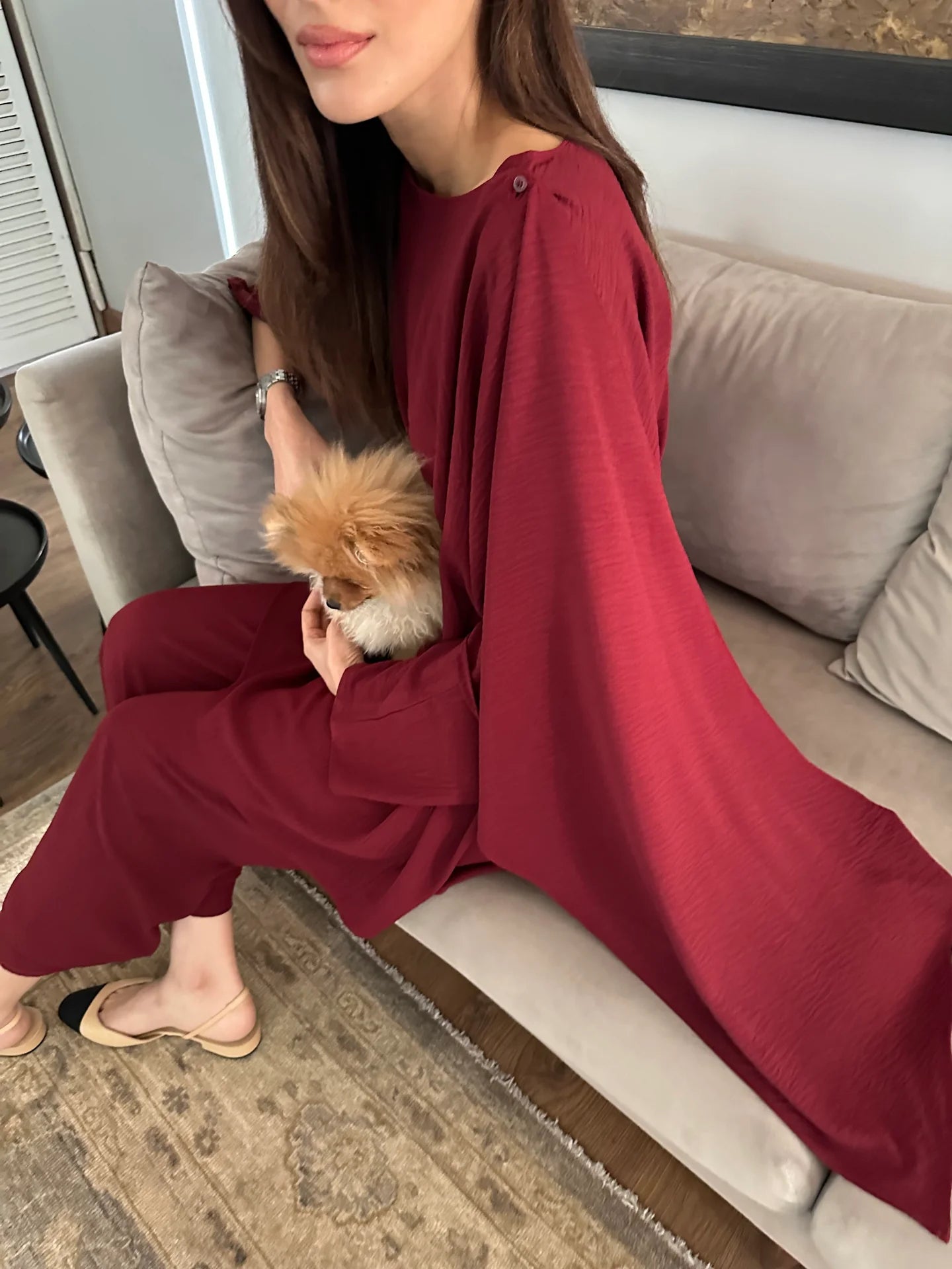 WINE RED BIZU SET | Sak Atelier