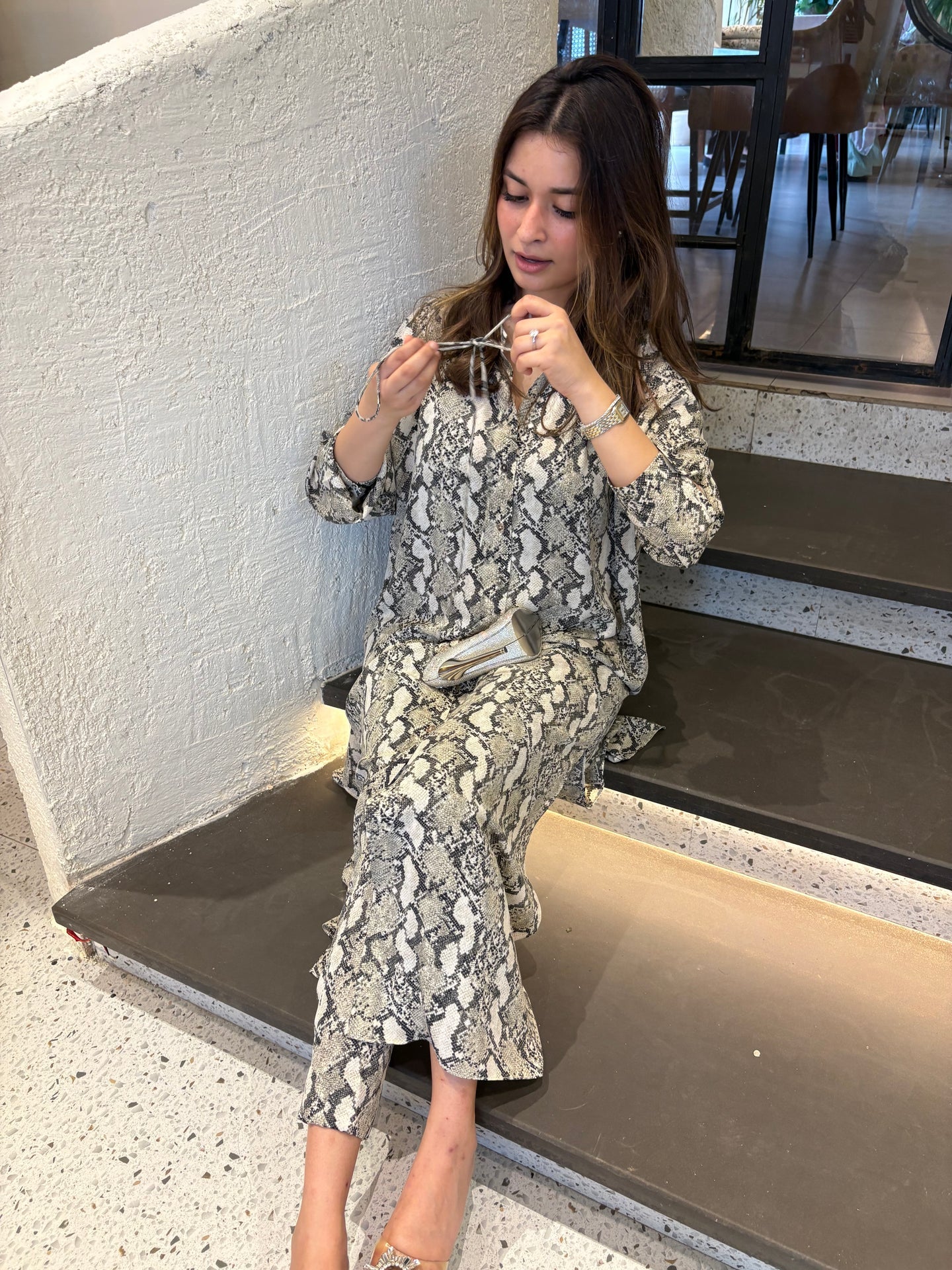 PAIGE SNAKESKIN SET | SAK ATELIER