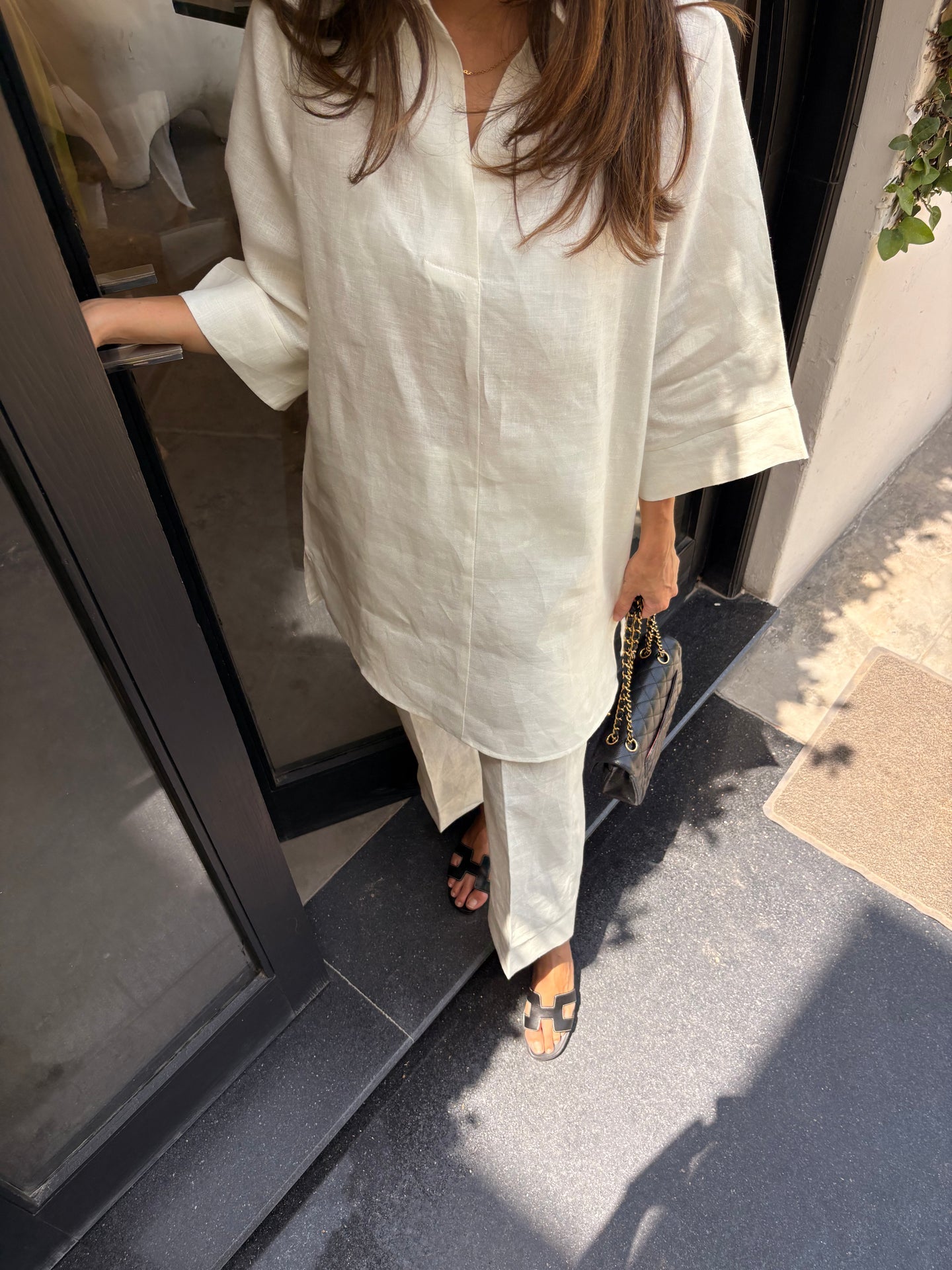 WHITE LINEN TOBY SET | Sak Atelier