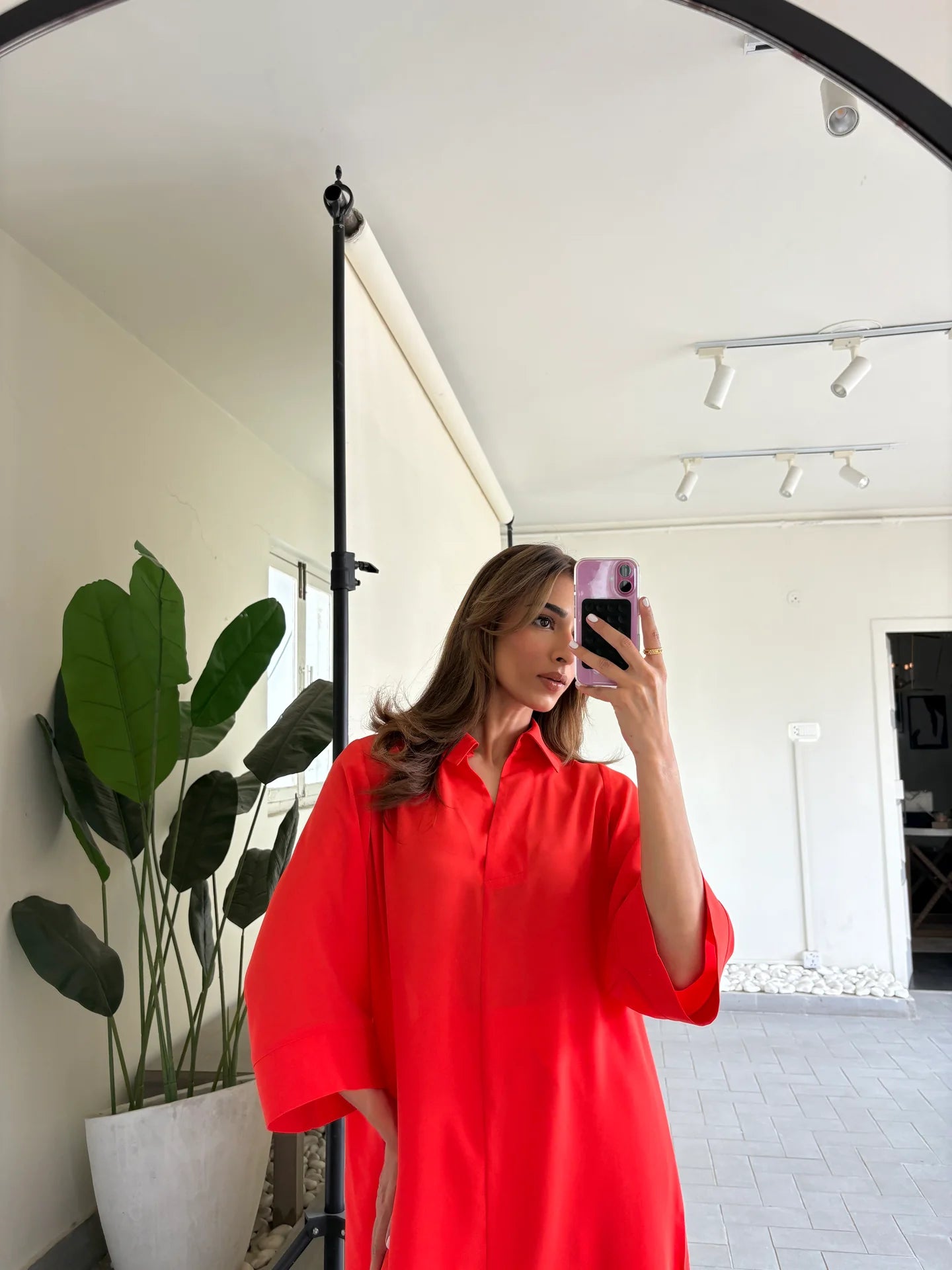 ORANGE TOBY TUNIC WITH TULIP SHALWAR | Sak Atelier