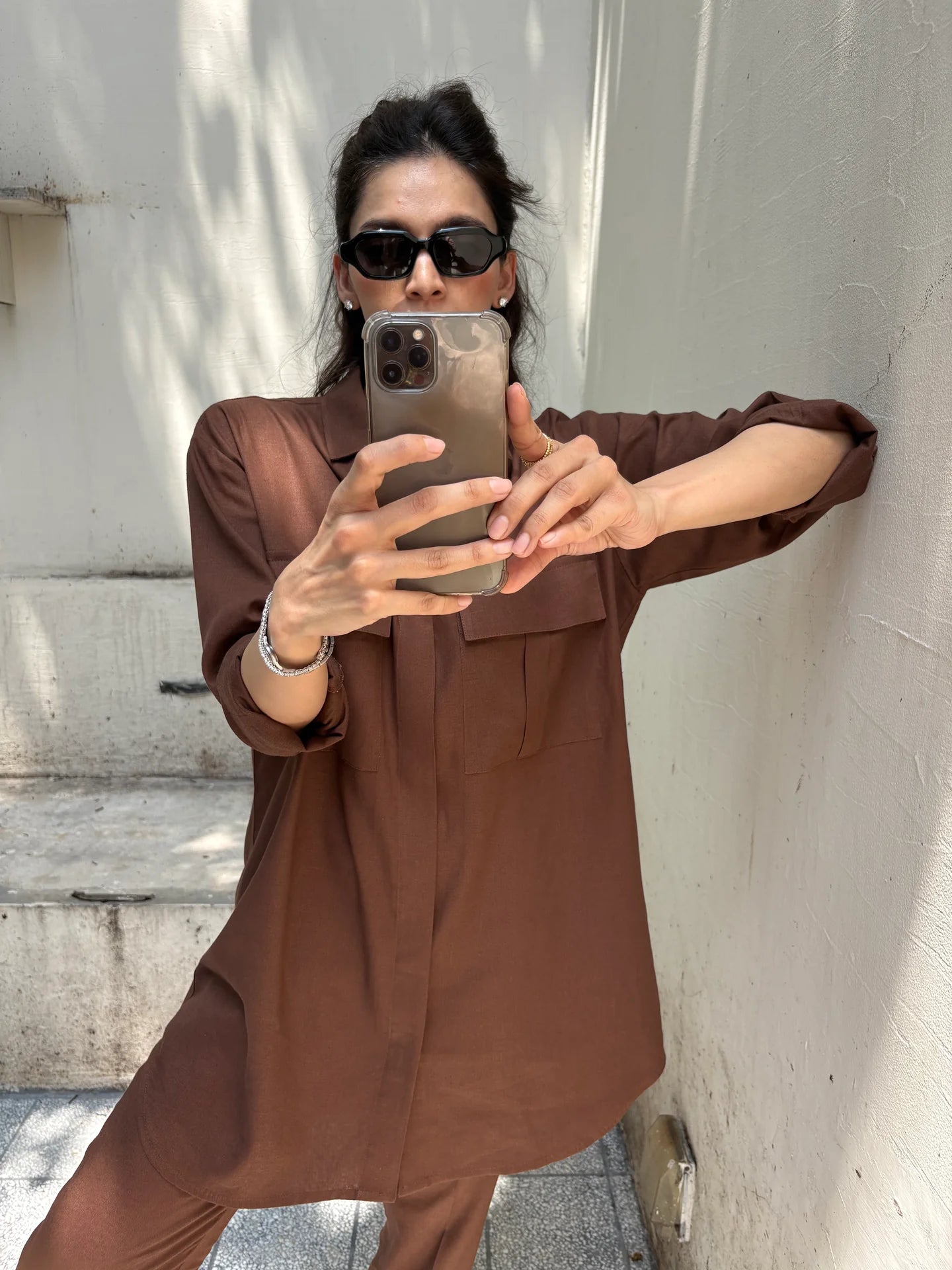 CHOCOLATE BROWN CAPRI SET | Sak Atelier