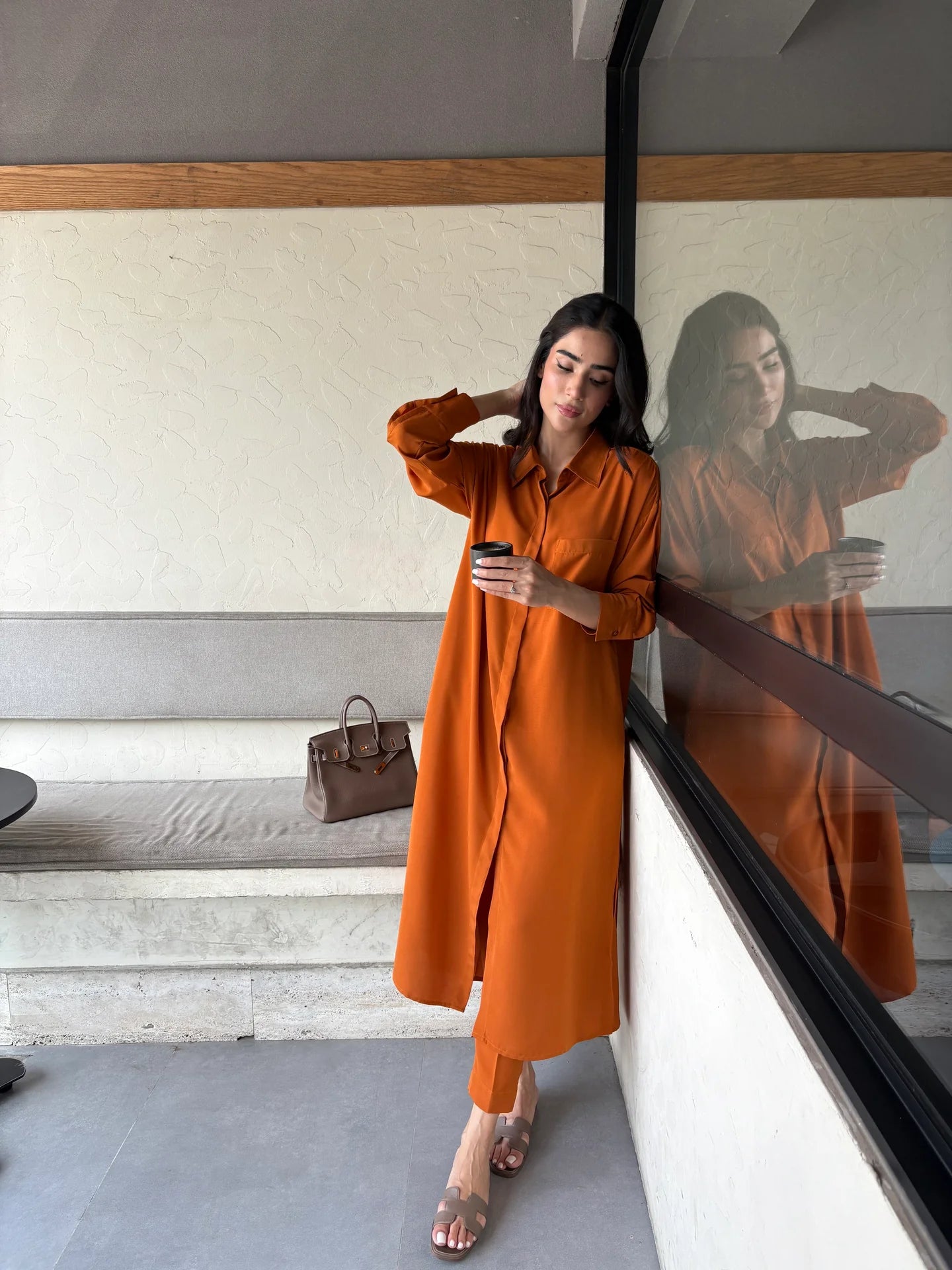 BURNT ORANGE TRAVEL SET | Sak Atelier