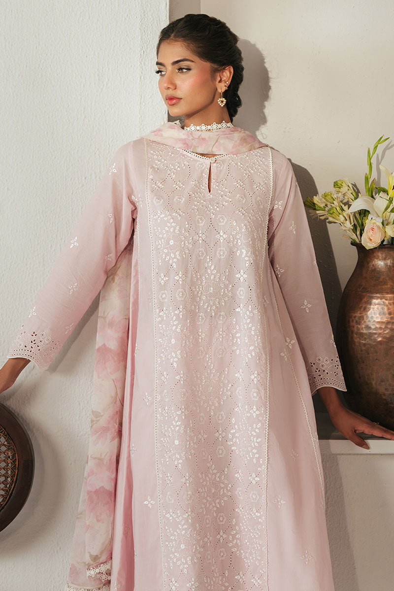 LILAC ROSE-3PC CHIKANKARI SUIT | Cross Stitch