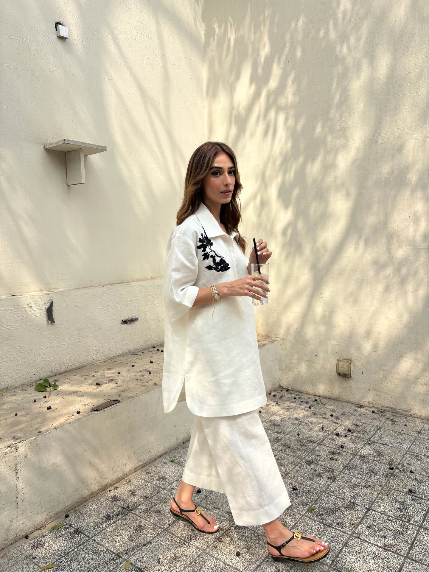 COCO WHITE LINEN SET | Sak Atelier