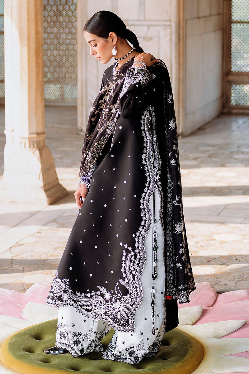 EBONY VOGUE-3PC EMBROIDERED LAWN SUIT | Cross Stitch