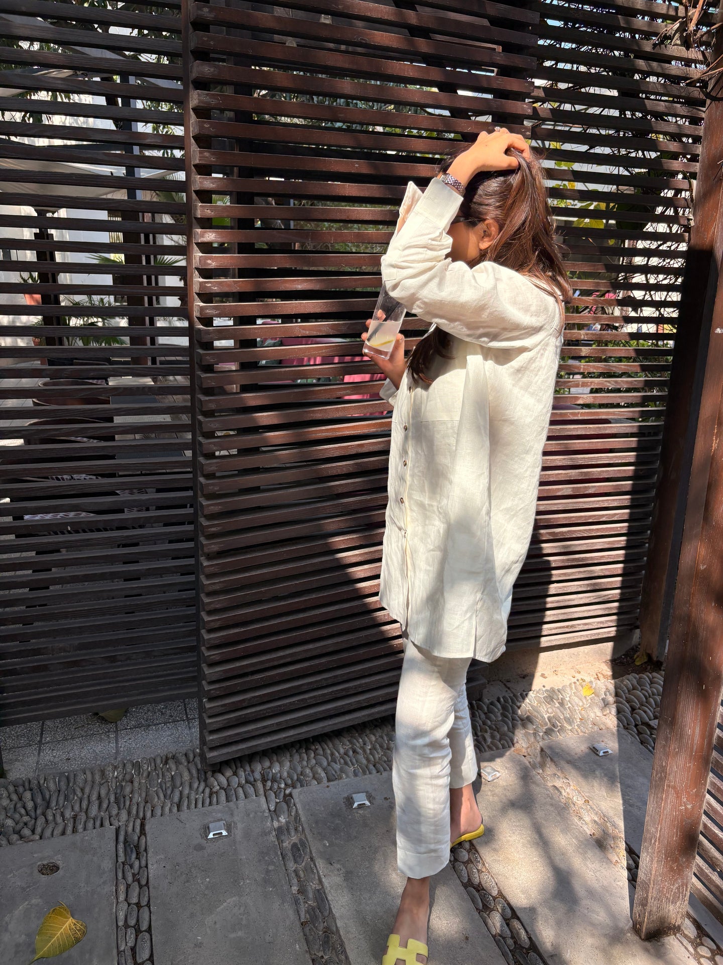 COLLARED LINEN SET | Sak Atelier