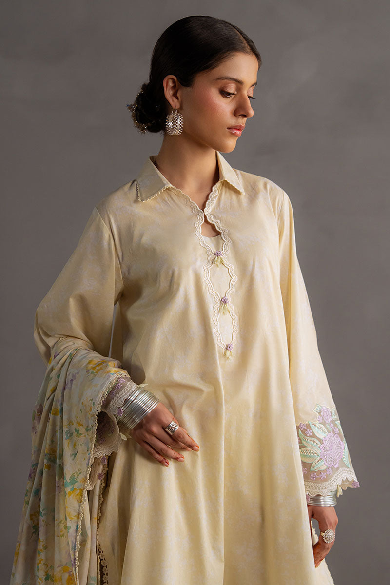 SUNSHINE GLOW-3PC PRINTED LAWN SUIT | Cross Stitch