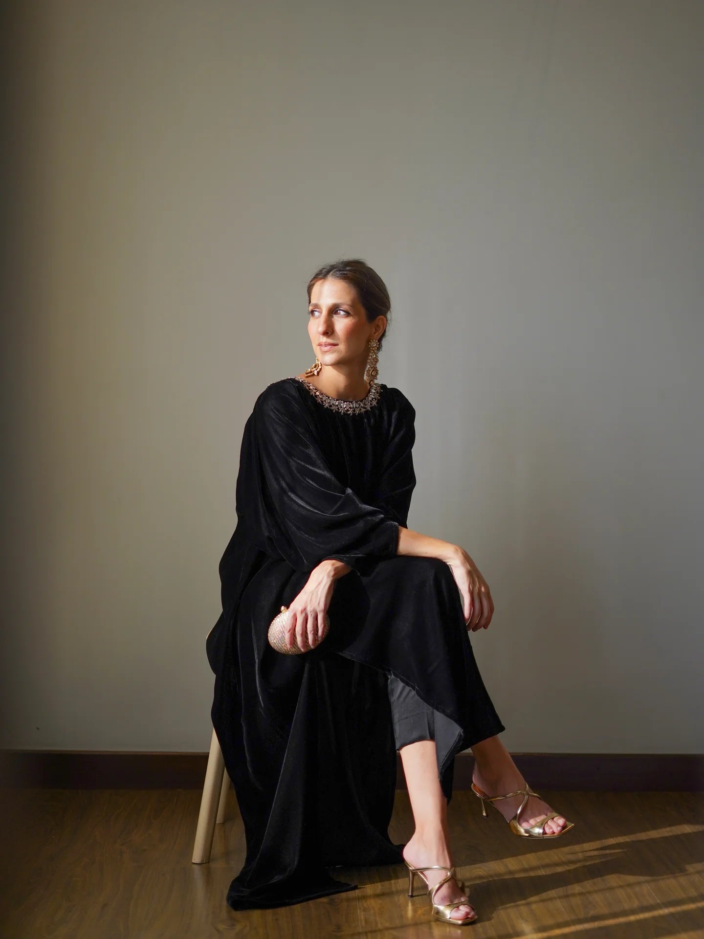 BLACK DENIRO KAFTAAN | SAK ATELIER