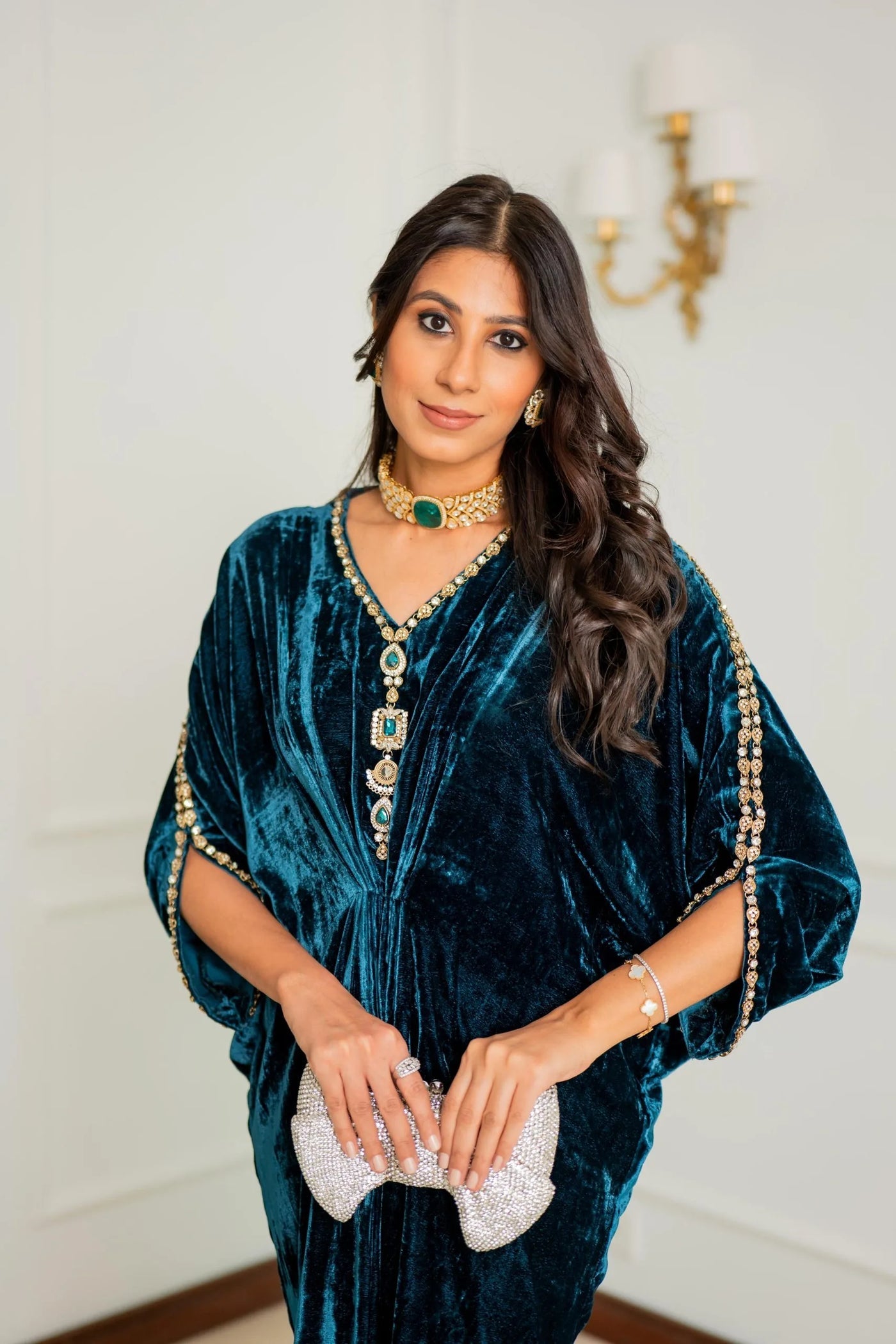 16626-Teal | Velvet '25 | Ayesha Somaya