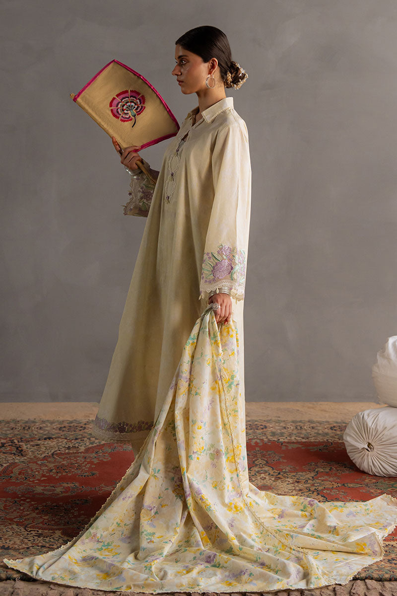 SUNSHINE GLOW-3PC PRINTED LAWN SUIT | Cross Stitch