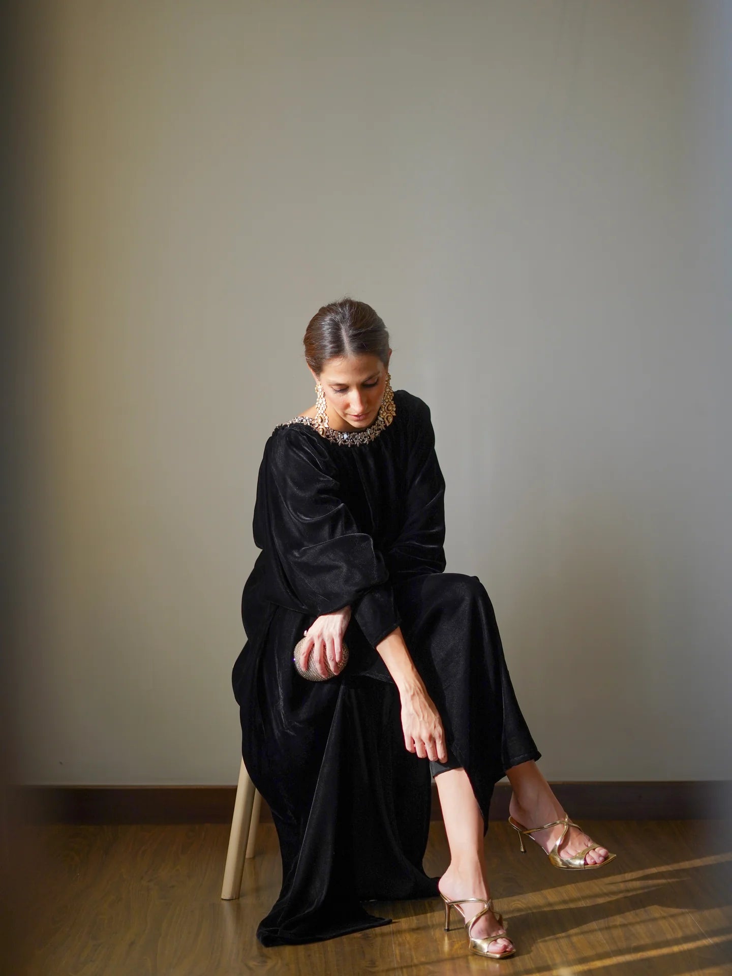 BLACK DENIRO KAFTAAN | SAK ATELIER