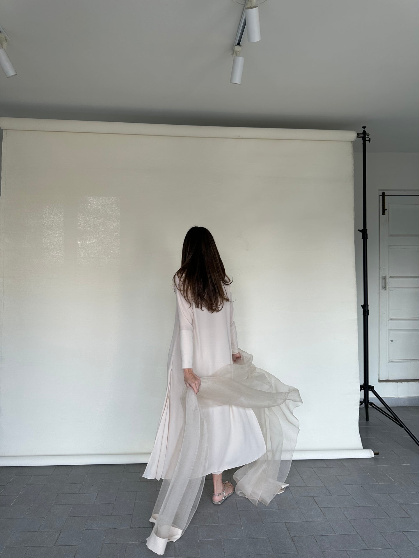 ANTIQUE WHITE BUTTONED SET | Sak Atelier