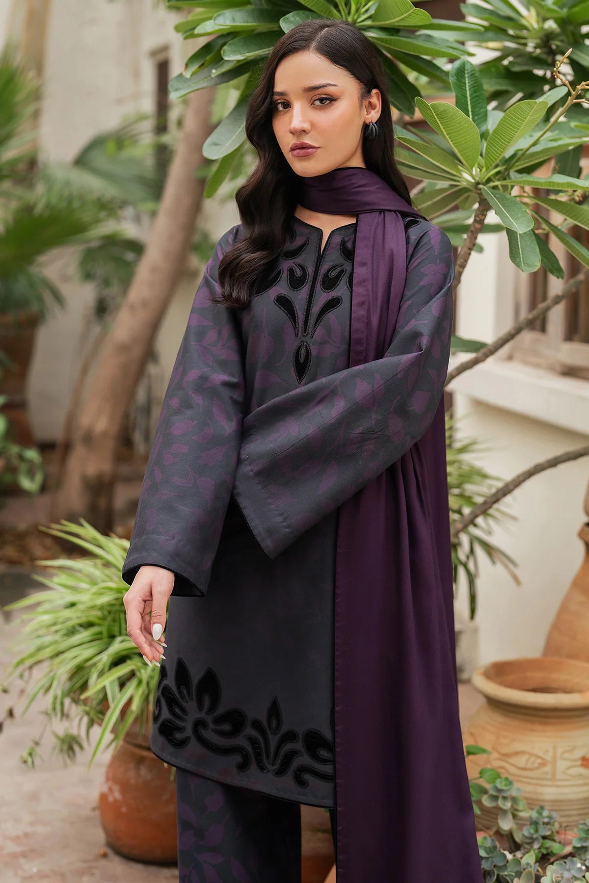 JZ-UW-D0118-0 | EMBROIDERED PREMIUM VISCOSE | Jazmin