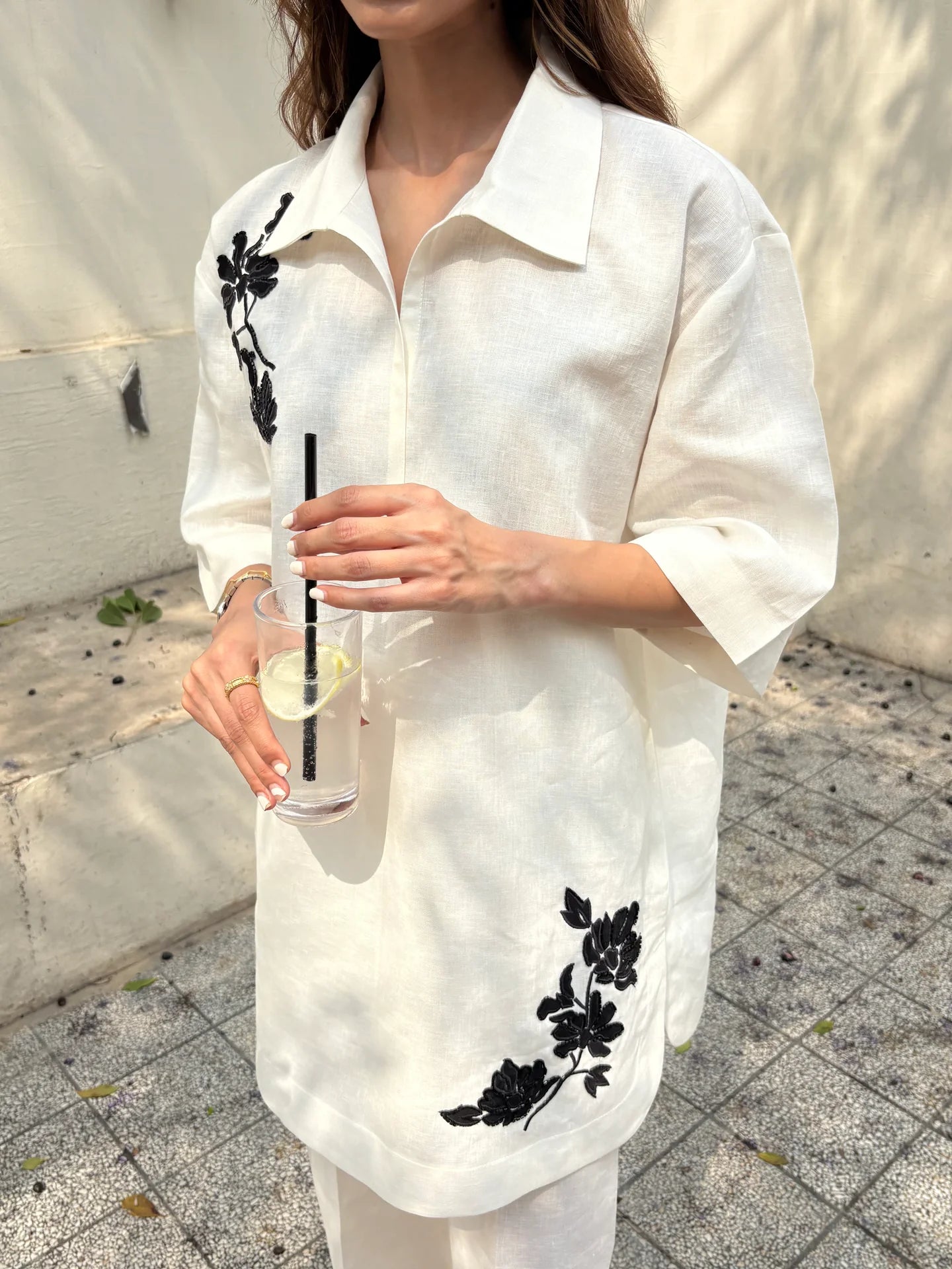 COCO WHITE LINEN SET | Sak Atelier