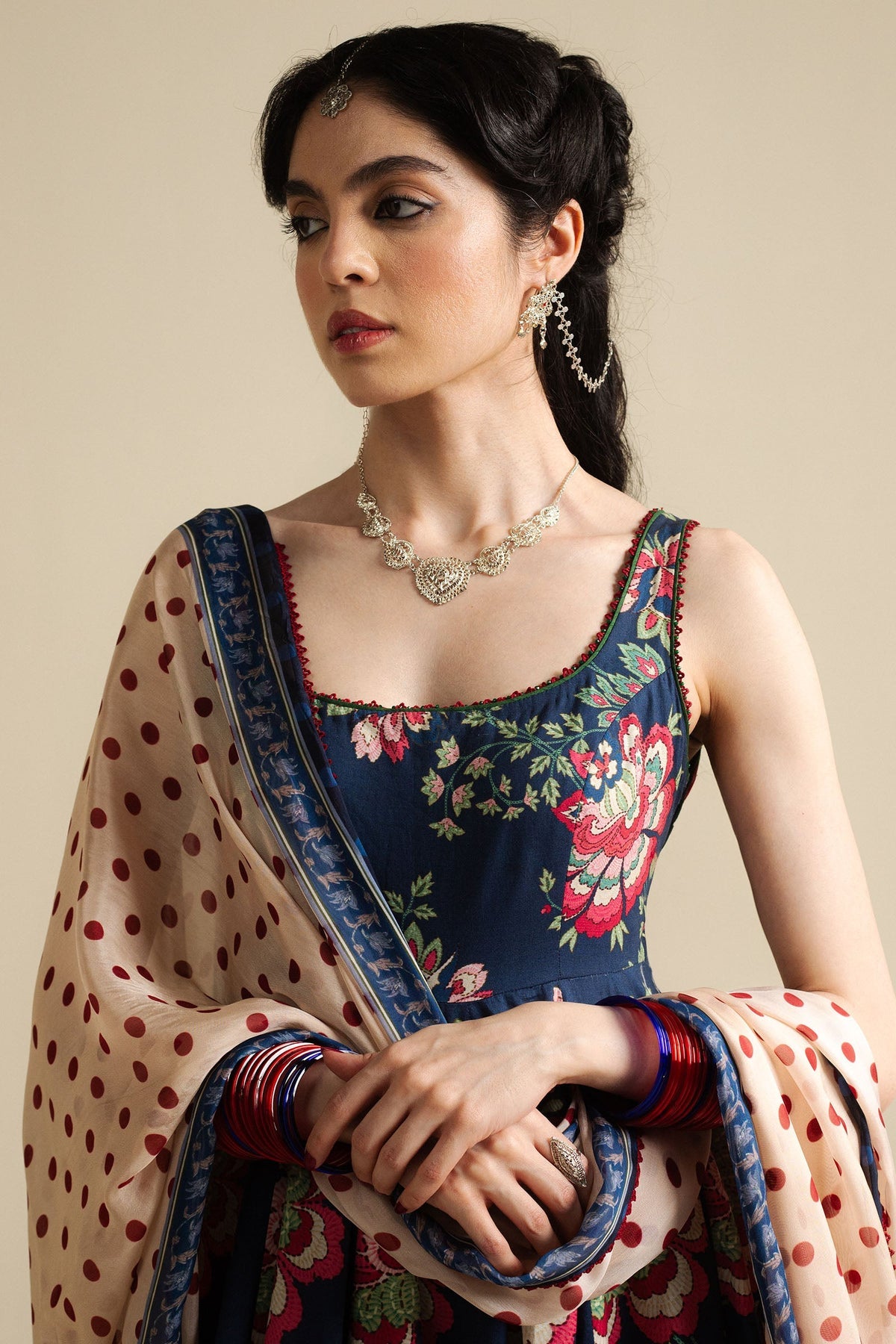 NEELOFUR-D4 | Zara Shahjahan Unstitched Anarkali’25 (RTS)