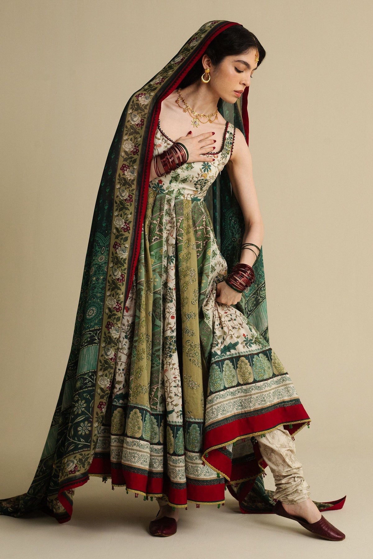 SAAWAN-D2 | Zara Shahjahan Unstitched Anarkali’25