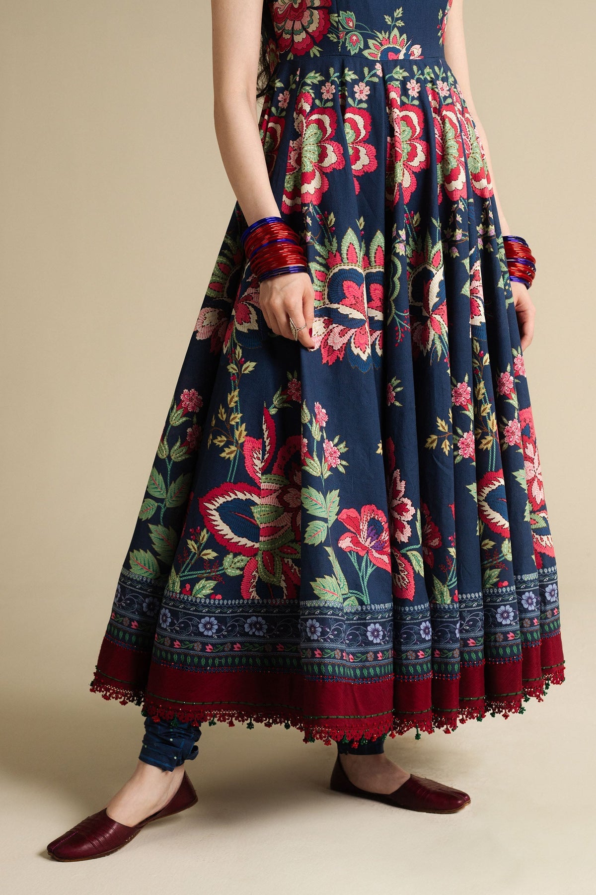 NEELOFUR-D4 | Zara Shahjahan Unstitched Anarkali’25 (RTS)