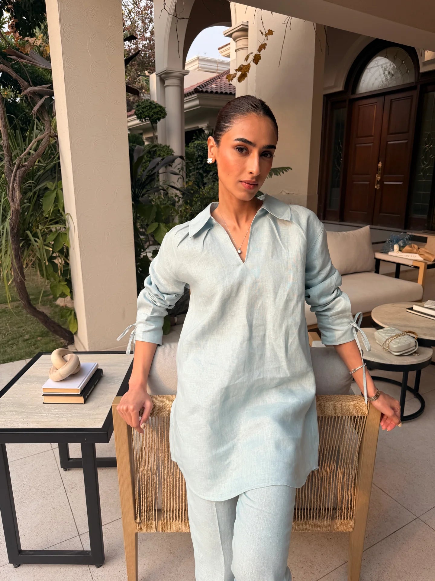 Blue Bow Set | Sak Atelier