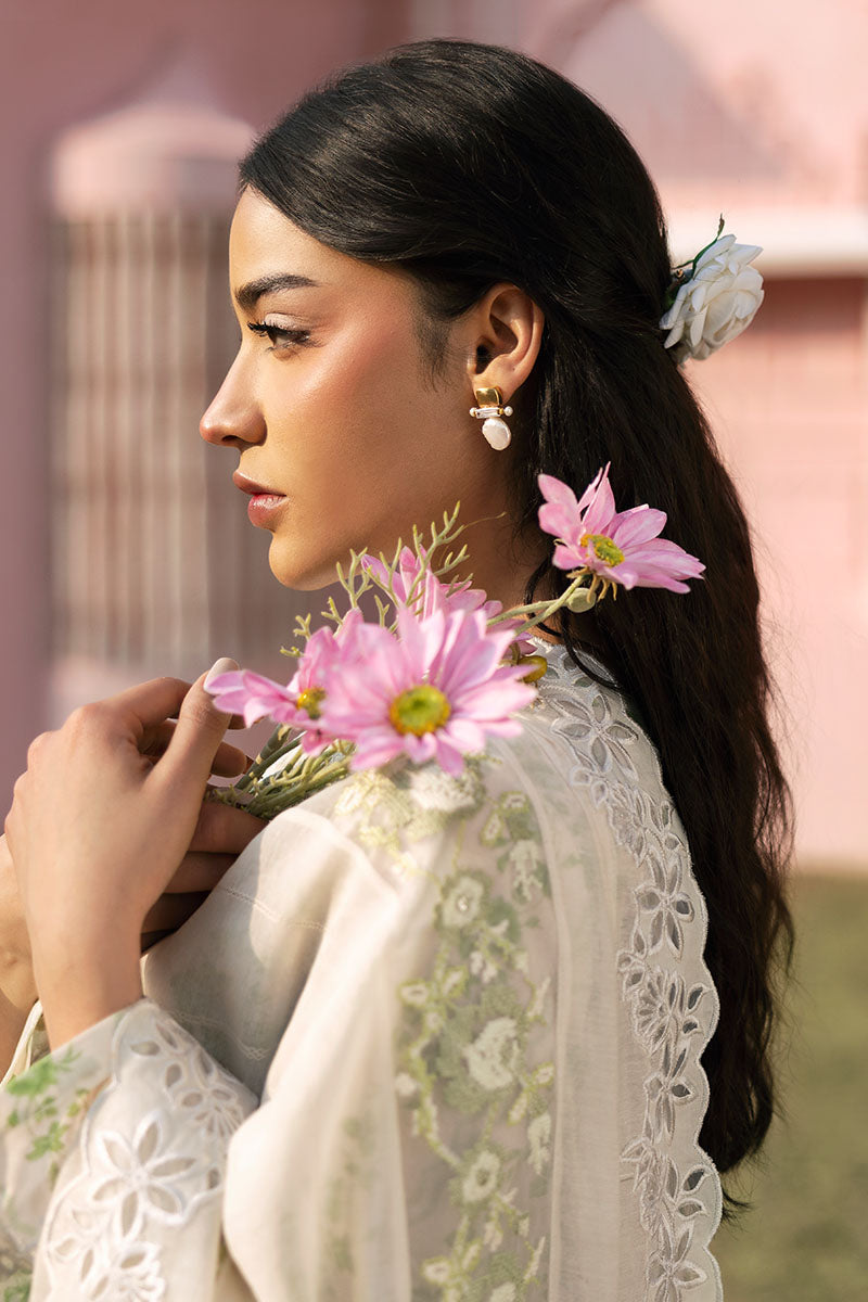 GREEN TRELLIS-3PC PRINTED LAWN SUIT | Cross Stitch