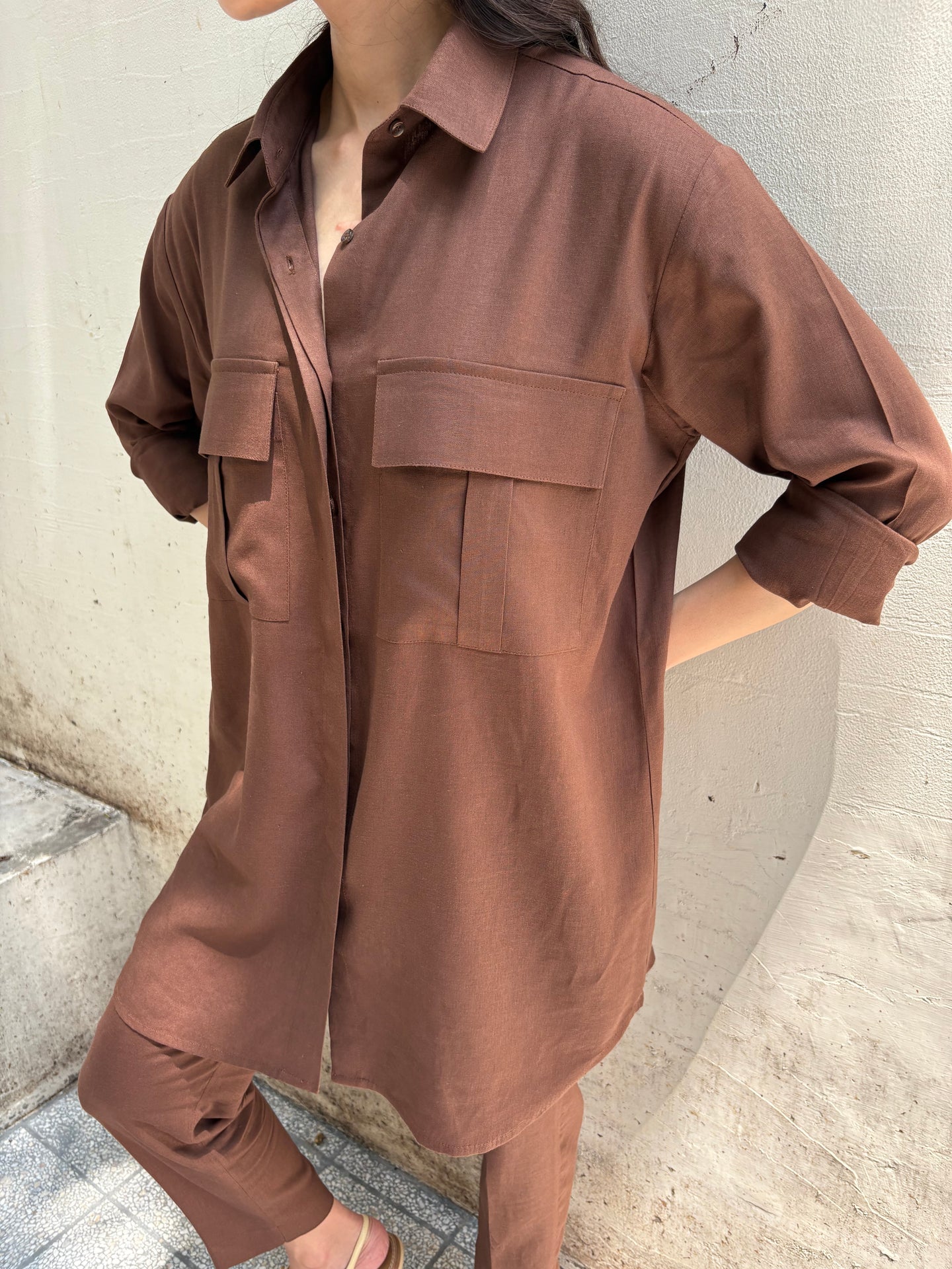 CHOCOLATE BROWN CAPRI SET | Sak Atelier
