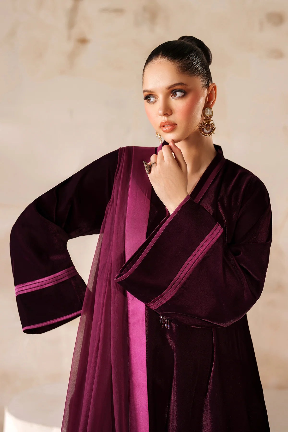 SOLID VELVET SUIT EN-1215 | Baroque