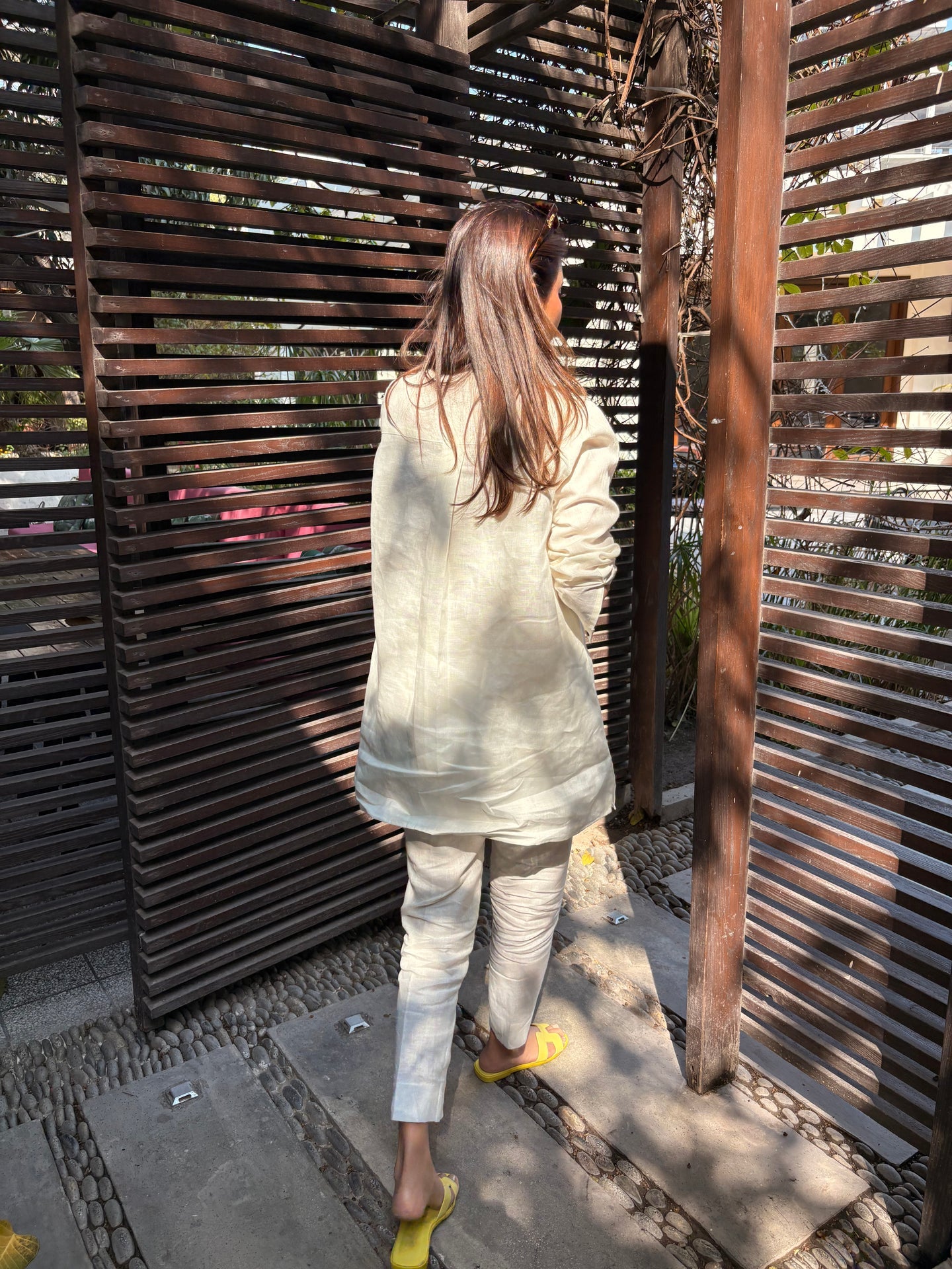 COLLARED LINEN SET | Sak Atelier