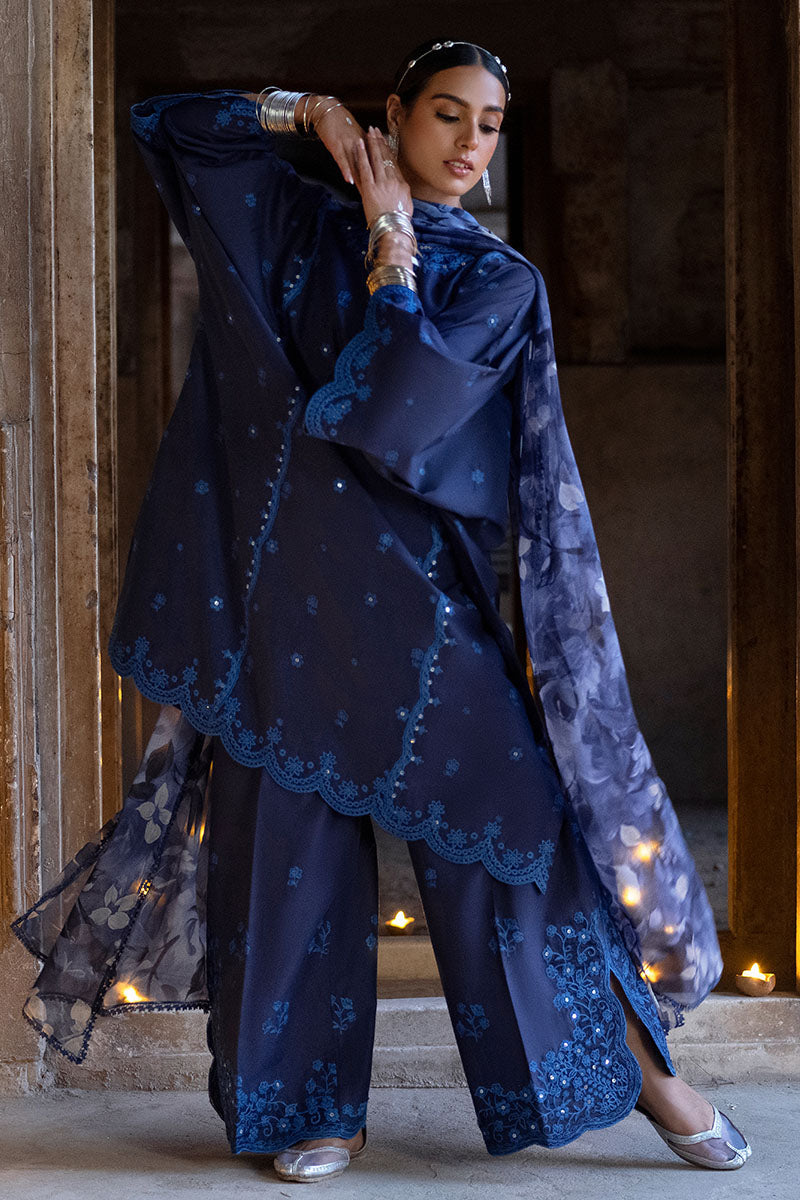 STAR GAZE-3PC EMBROIDERED LAWN SUIT | Cross Stitch