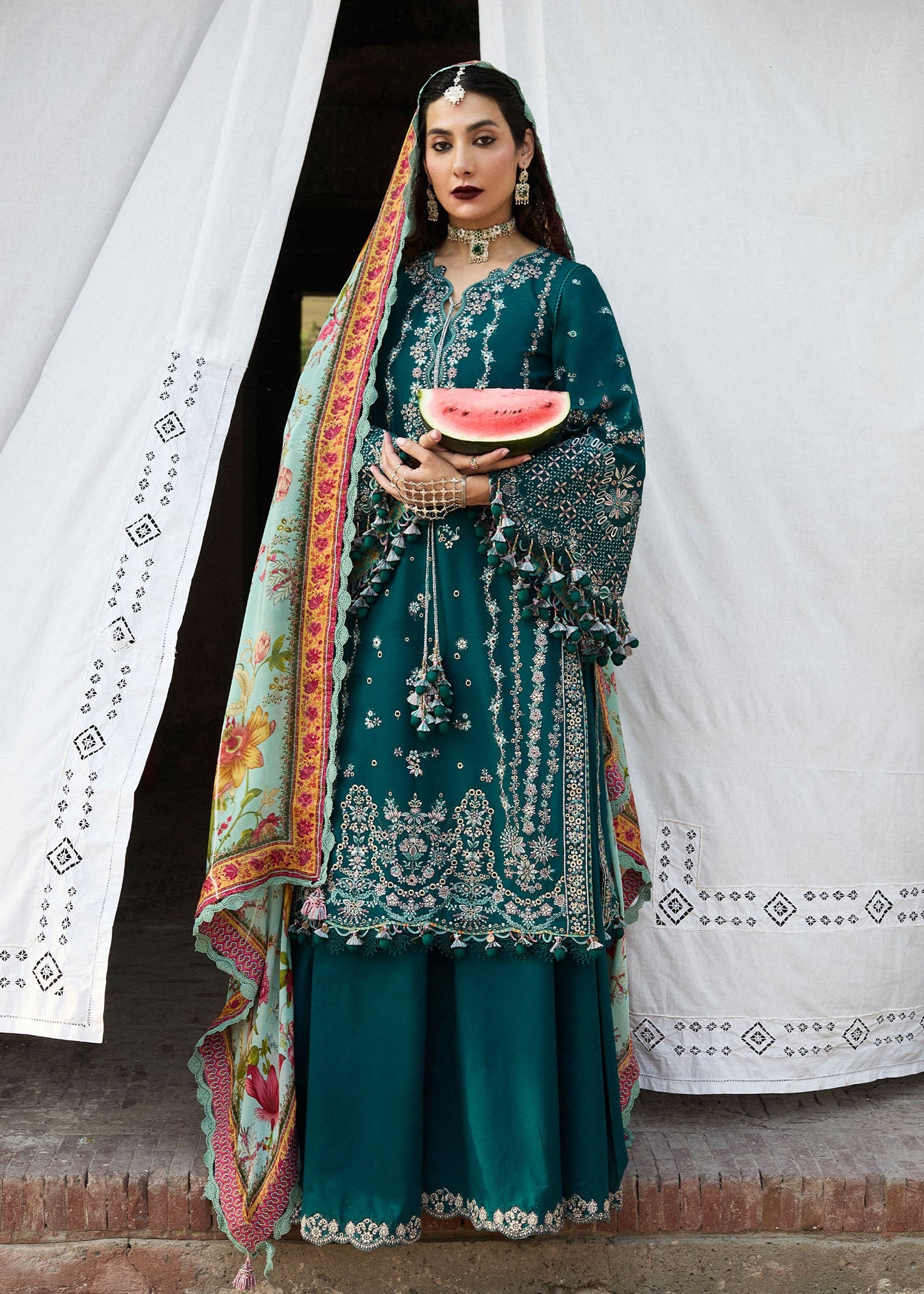Saher | Hussain Rehar Luxury Lawn’25