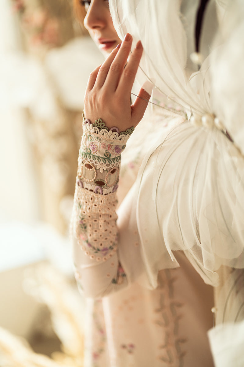 Lily -FK12| Qalamkar - Sahil Luxury Lawn’25 (RTS)