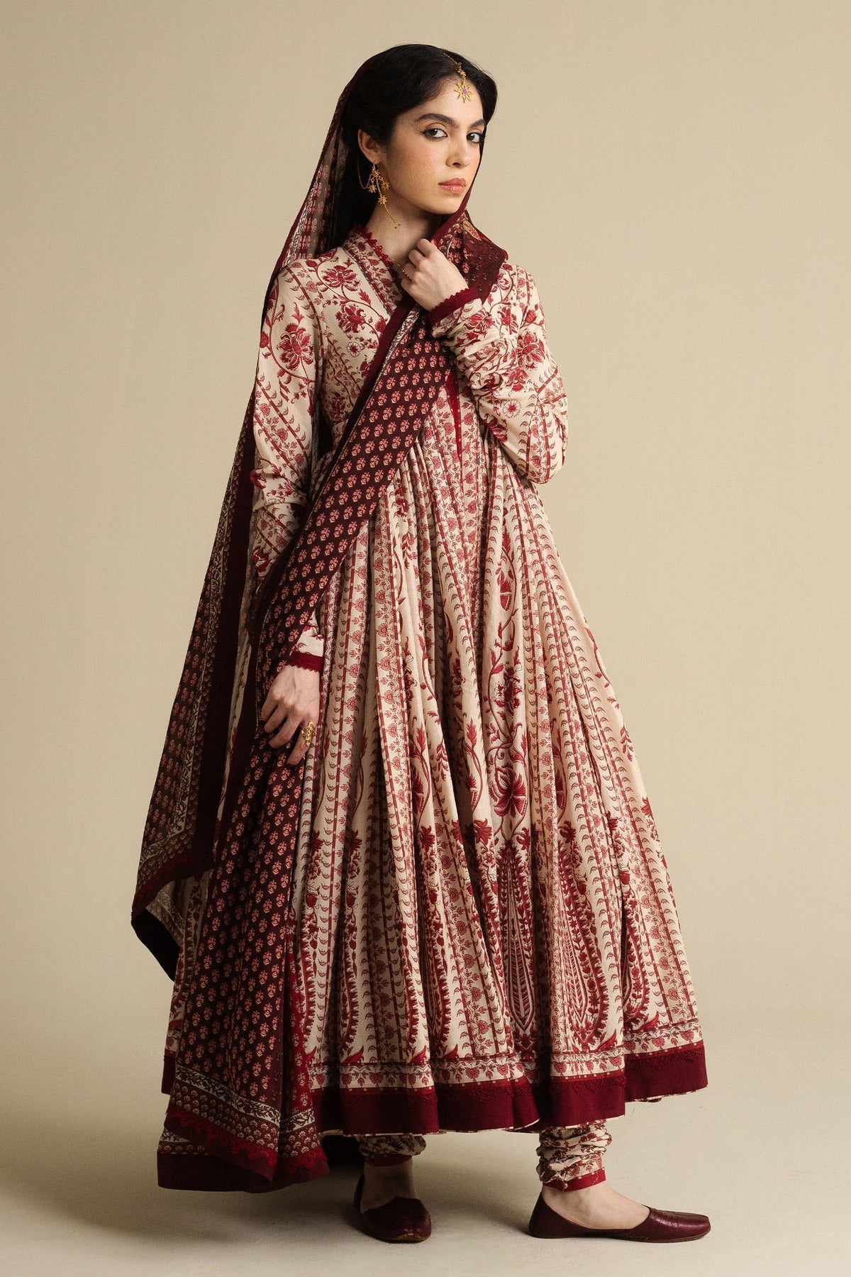 KASHMIRI-D1 | Zara Shahjahan Unstitched Anarkali’25