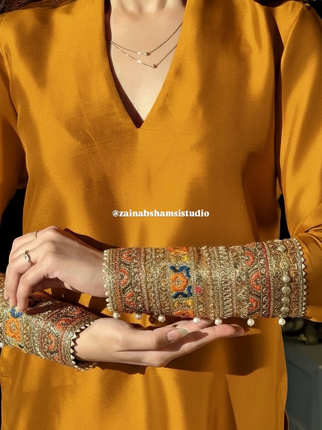 The Nooré Set in Yellow| Zainab Shamsi Studio