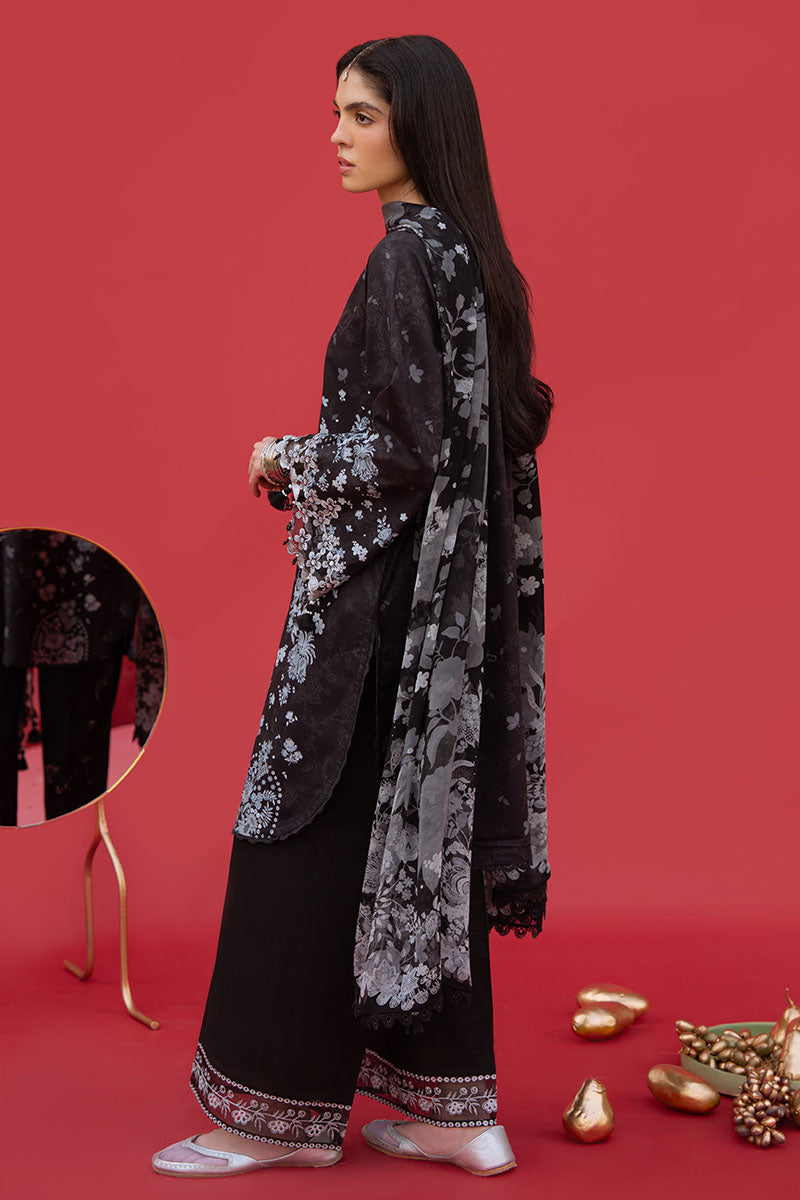 RAVEN WHISPER-3PC PRINTED LAWN SUIT| Cross Stitch