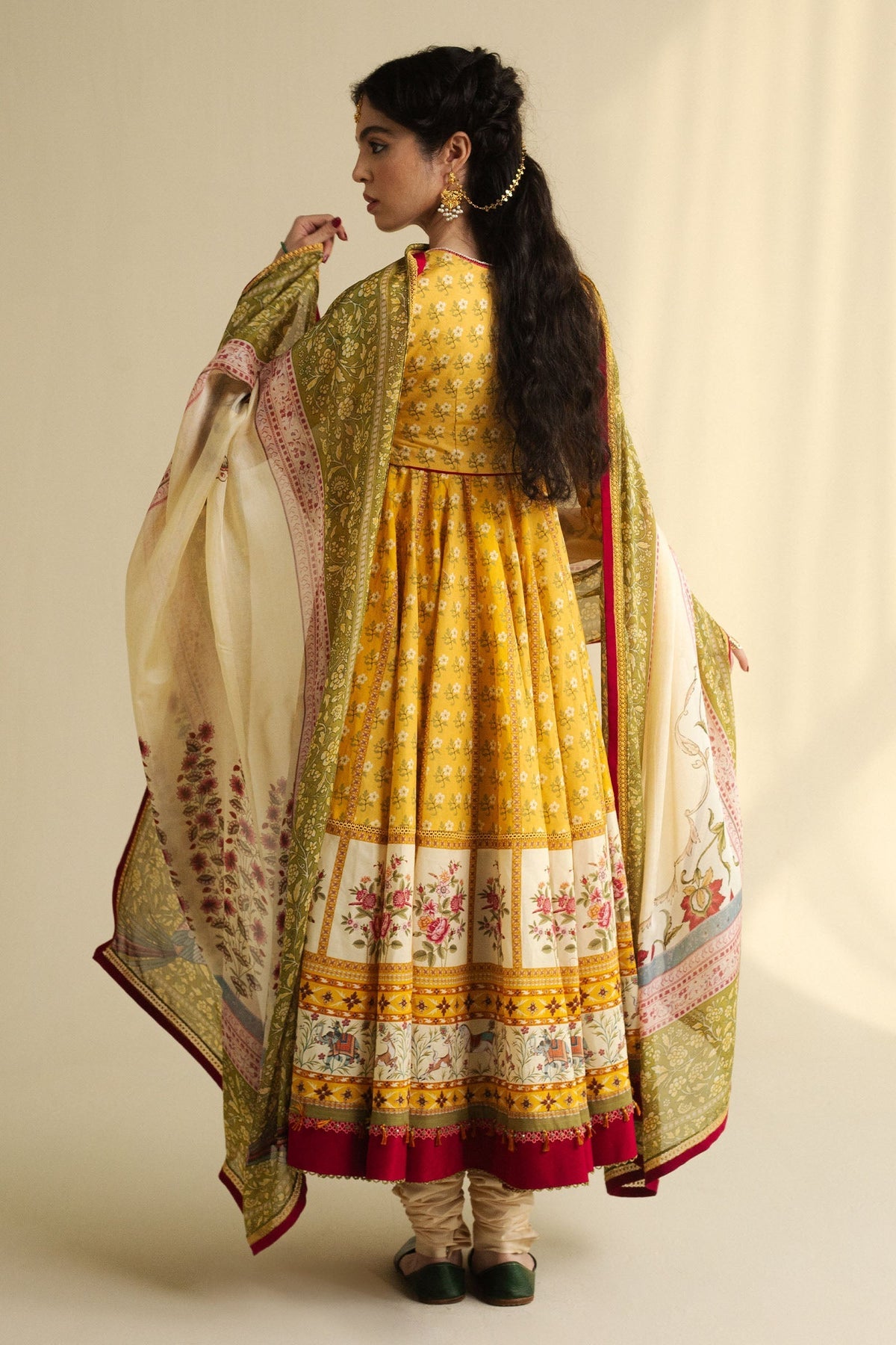 Amaltas-D3 | Zara Shahjahan Unstitched Anarkali’25