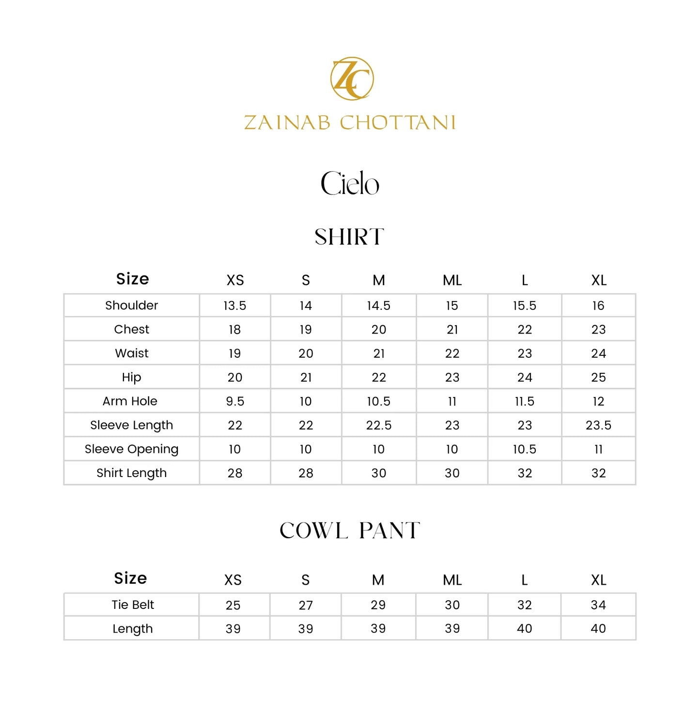 Cielo | Summer Edition '26 | Zainab Chottani