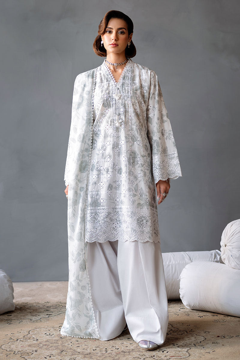 MESH BLOOM-3PC PRINTED LAWN SUIT | Cross Stitch