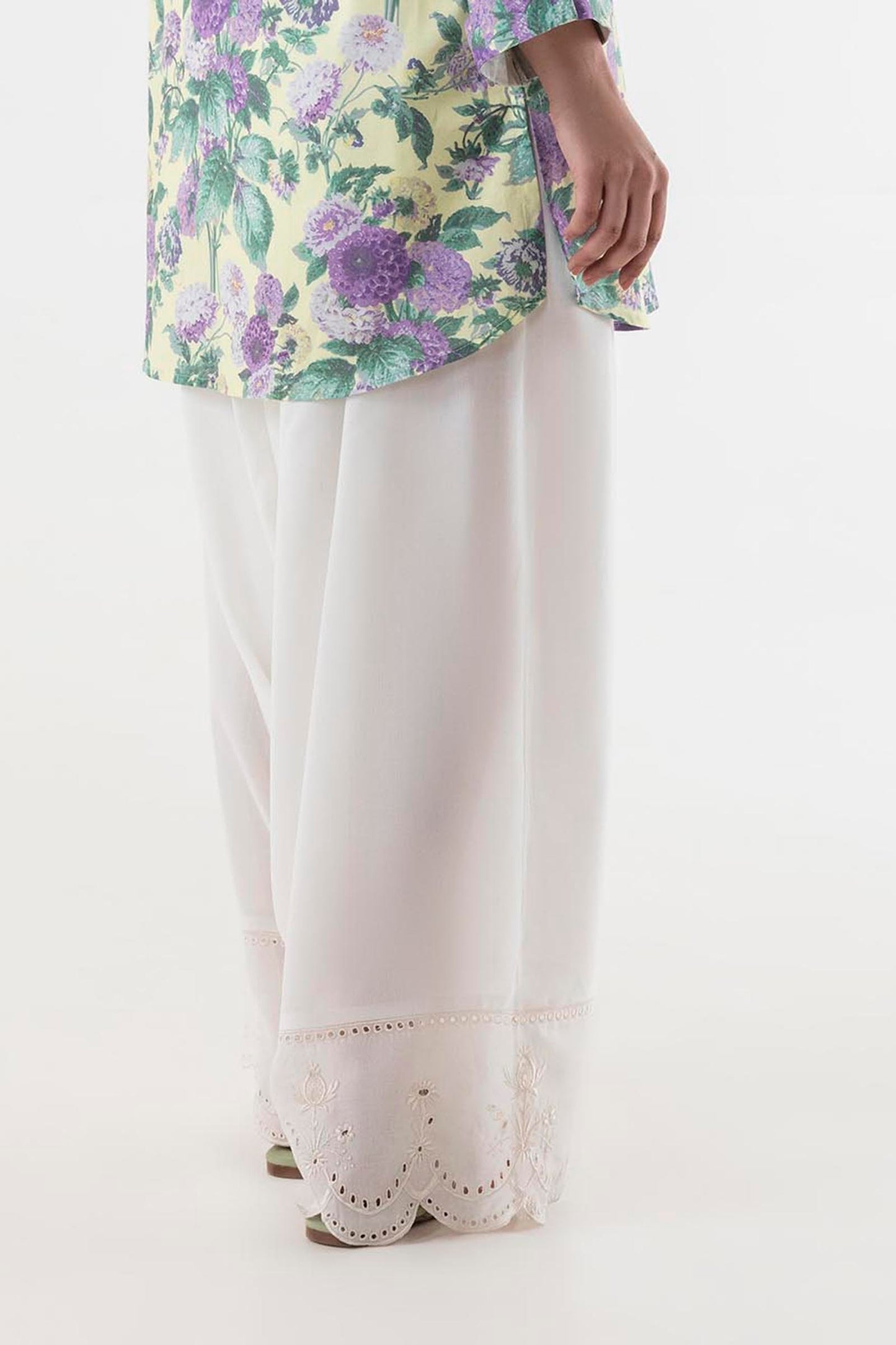 STITCHED EMBROIDERED LINEN SHALWAR | Sana Safinaz (RTS)