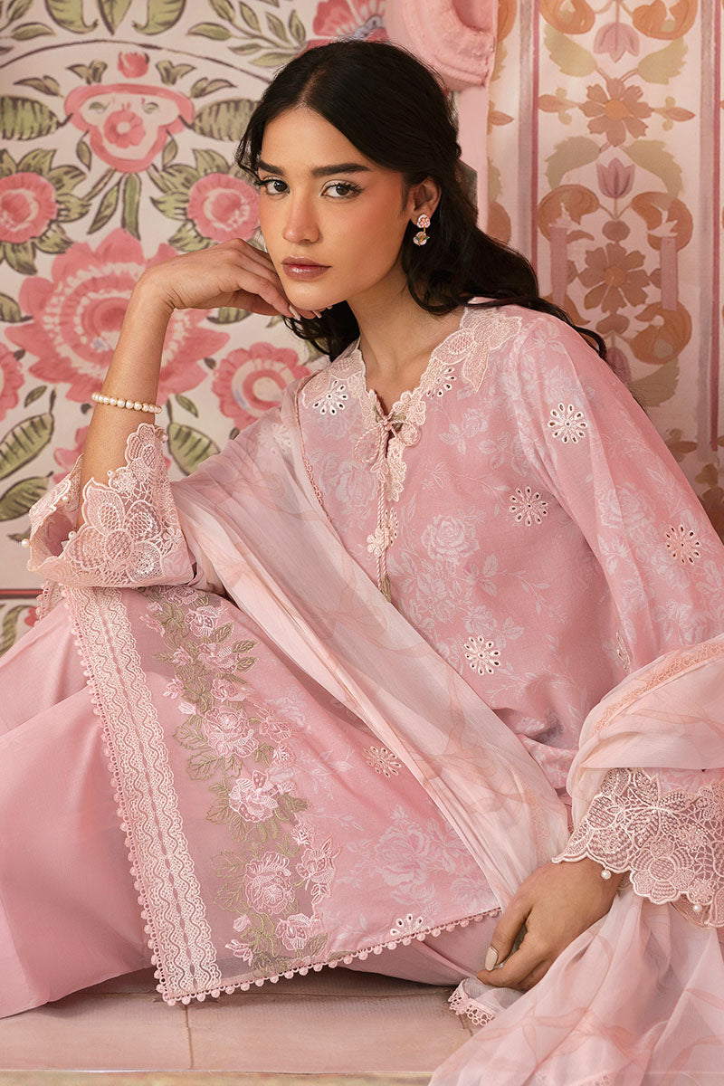 FLORAL TIE-3PC PRINTED LAWN SUIT | Cross Stitch