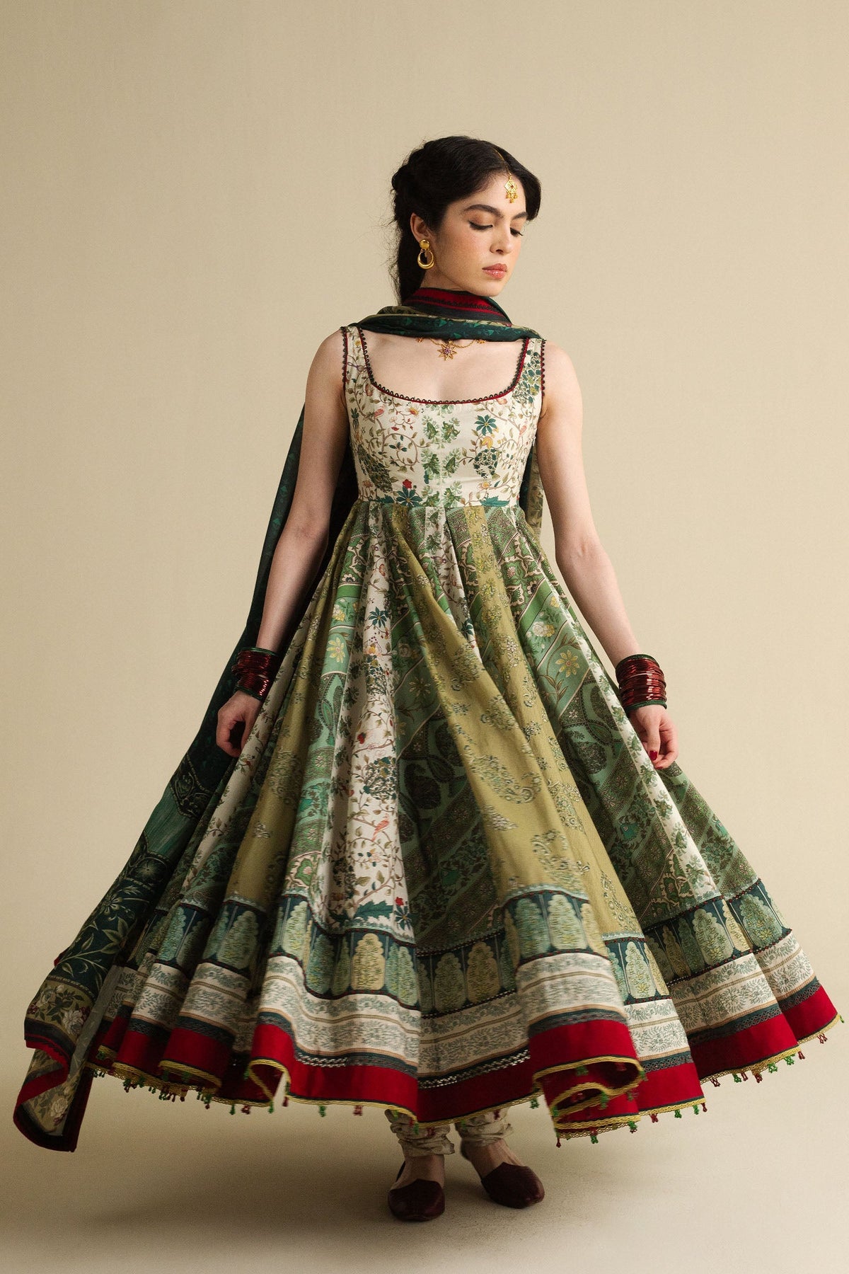 SAAWAN-D2 | Zara Shahjahan Unstitched Anarkali’25