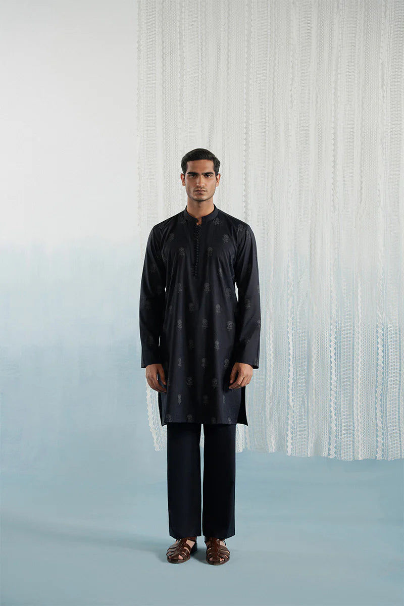 'Navy Blue' Kurta Pajama | REPUBLIC MENSWEAR