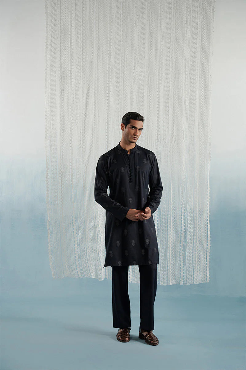 'Navy Blue' Kurta Pajama | REPUBLIC MENSWEAR