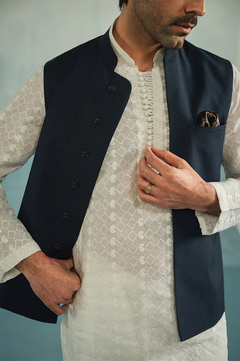 'Navy Blue' Classic Waistcoat | REPUBLIC MENSWEAR