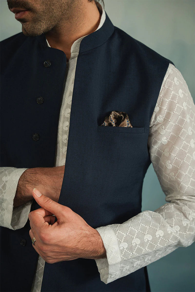 'Navy Blue' Classic Waistcoat | REPUBLIC MENSWEAR