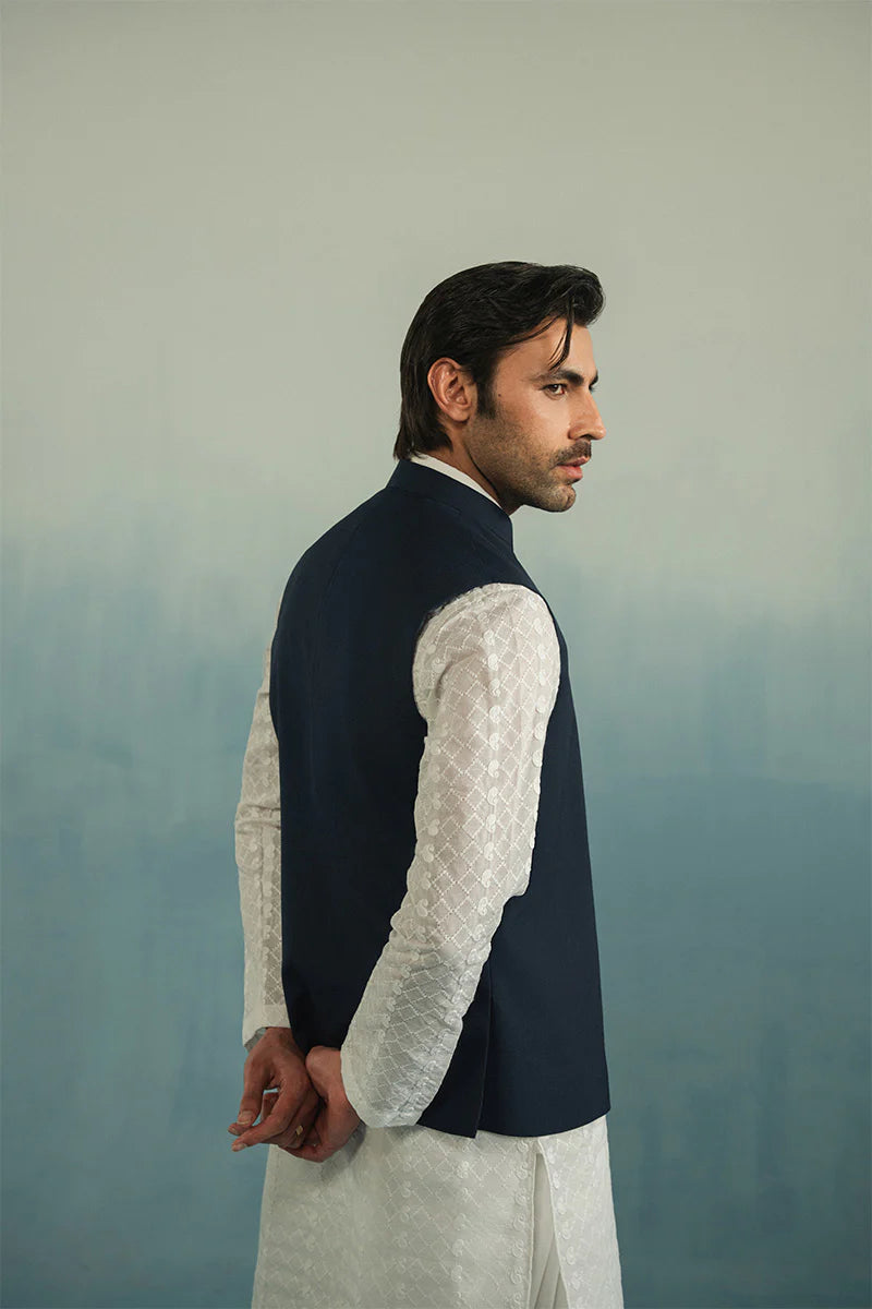 'Navy Blue' Classic Waistcoat | REPUBLIC MENSWEAR