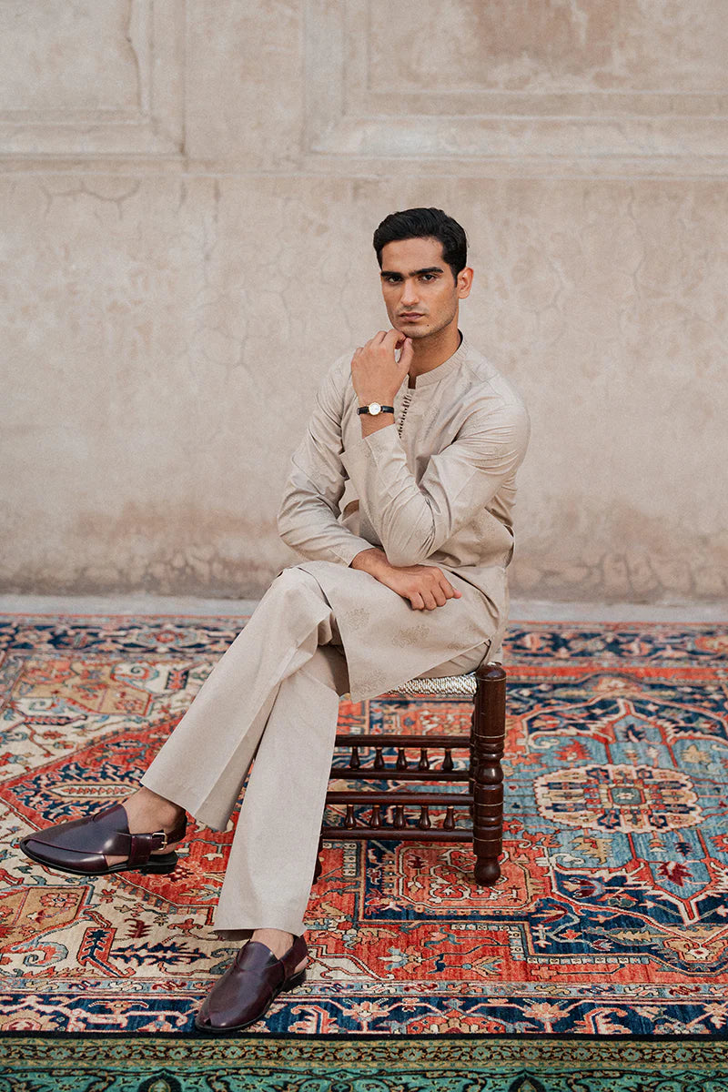 Beige Kurta Pajama | REPUBLIC MENSWEAR