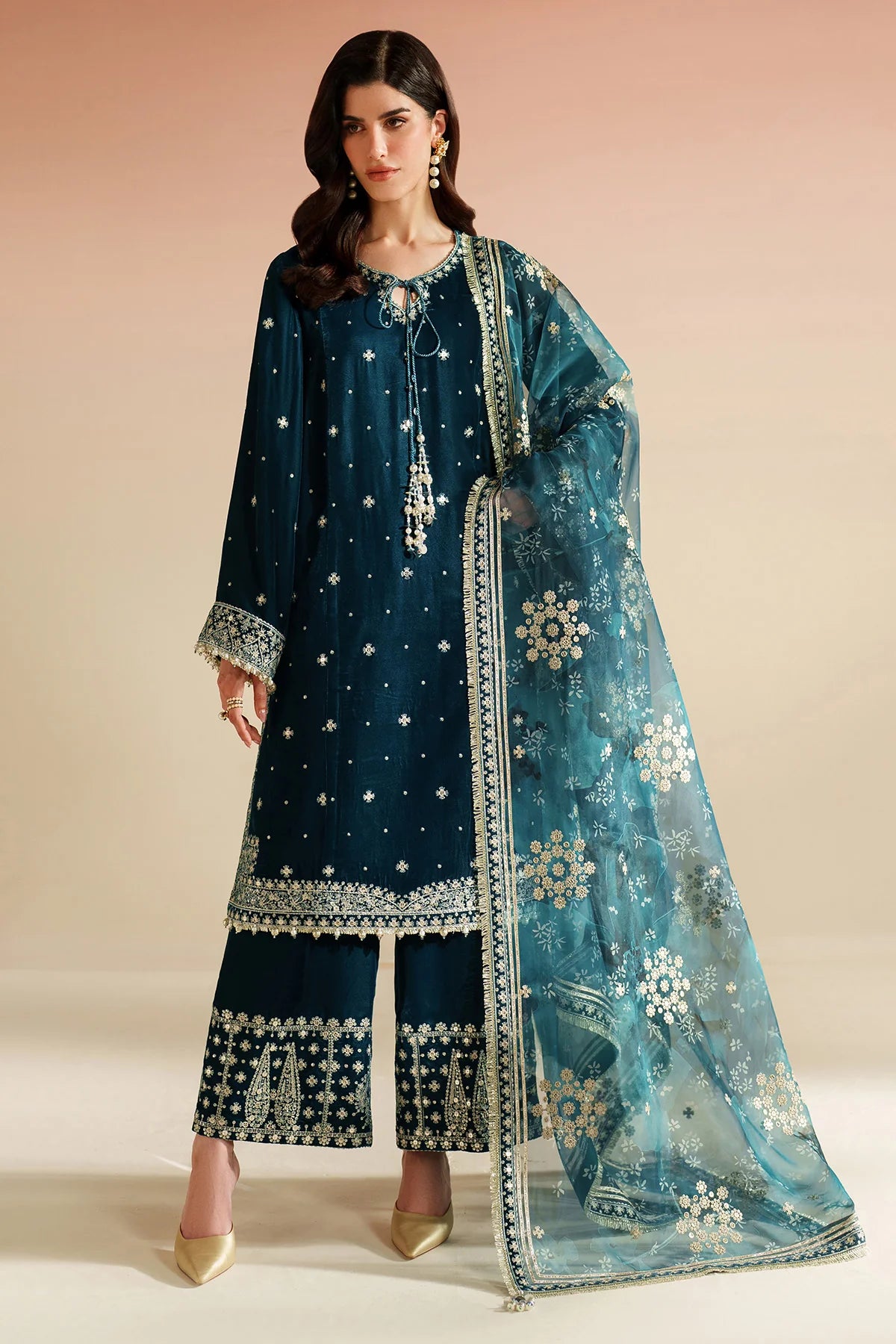 JZ-VVF-D2-0 | EMBROIDERED VELVET FORMAL | Jazmin