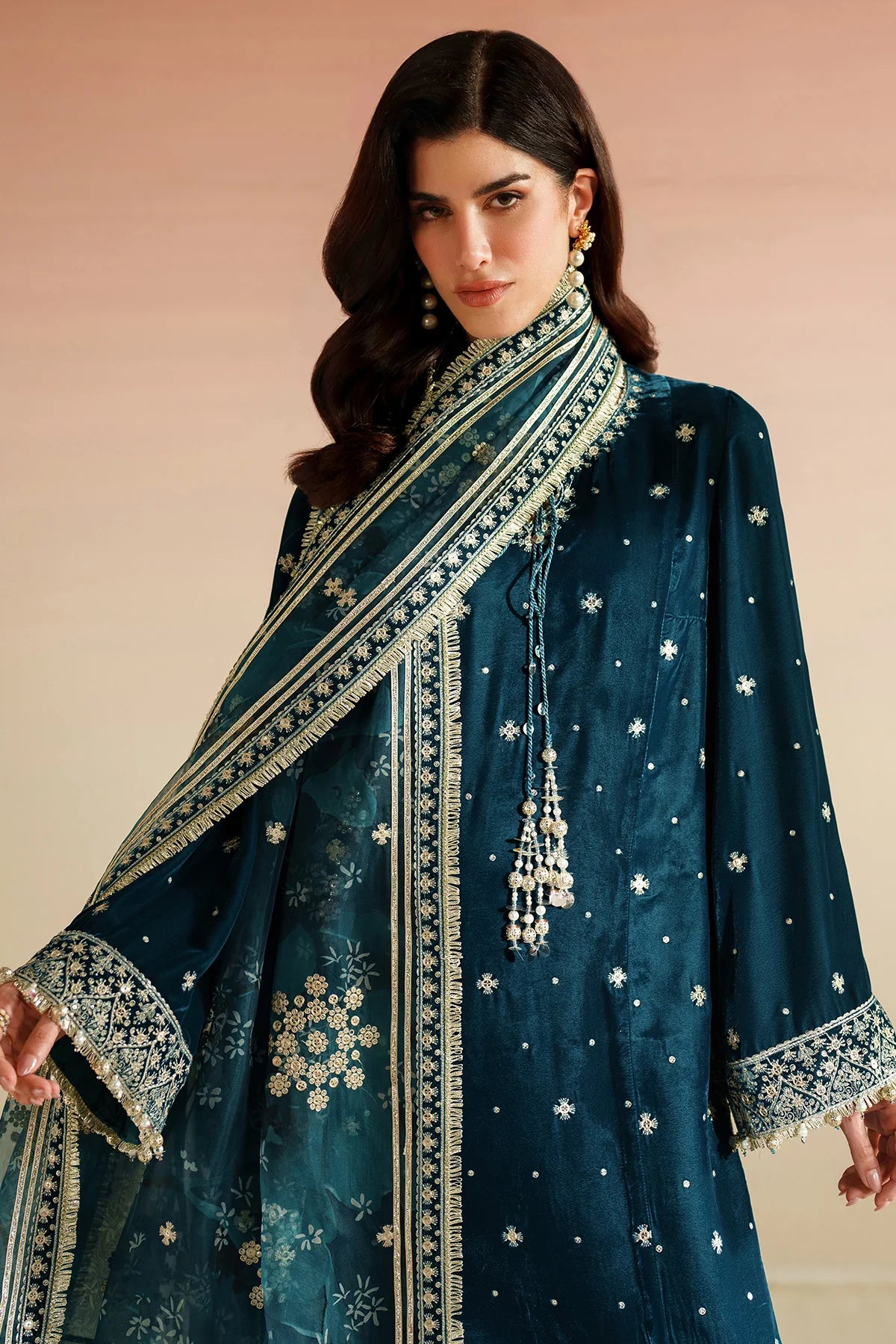 JZ-VVF-D2-0 | EMBROIDERED VELVET FORMAL | Jazmin