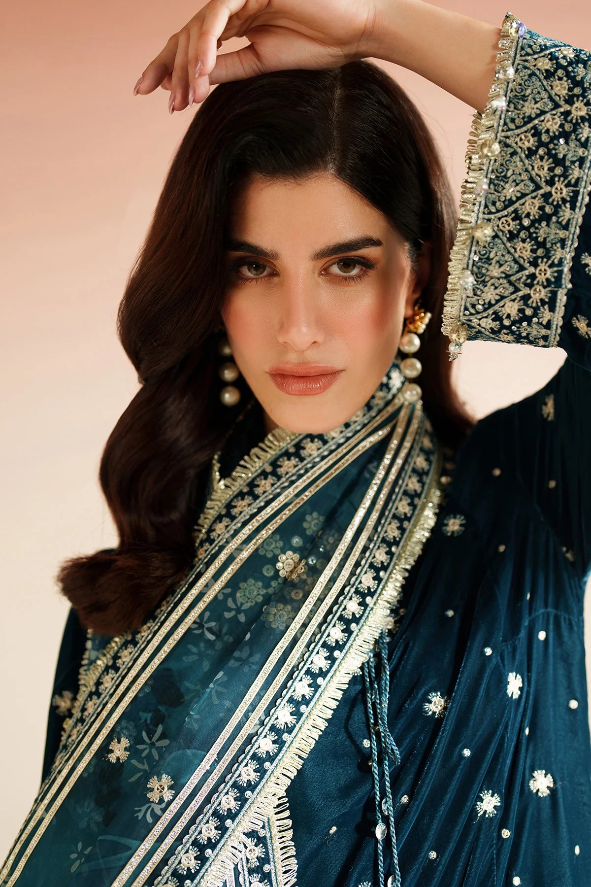 JZ-VVF-D2-0 | EMBROIDERED VELVET FORMAL | Jazmin