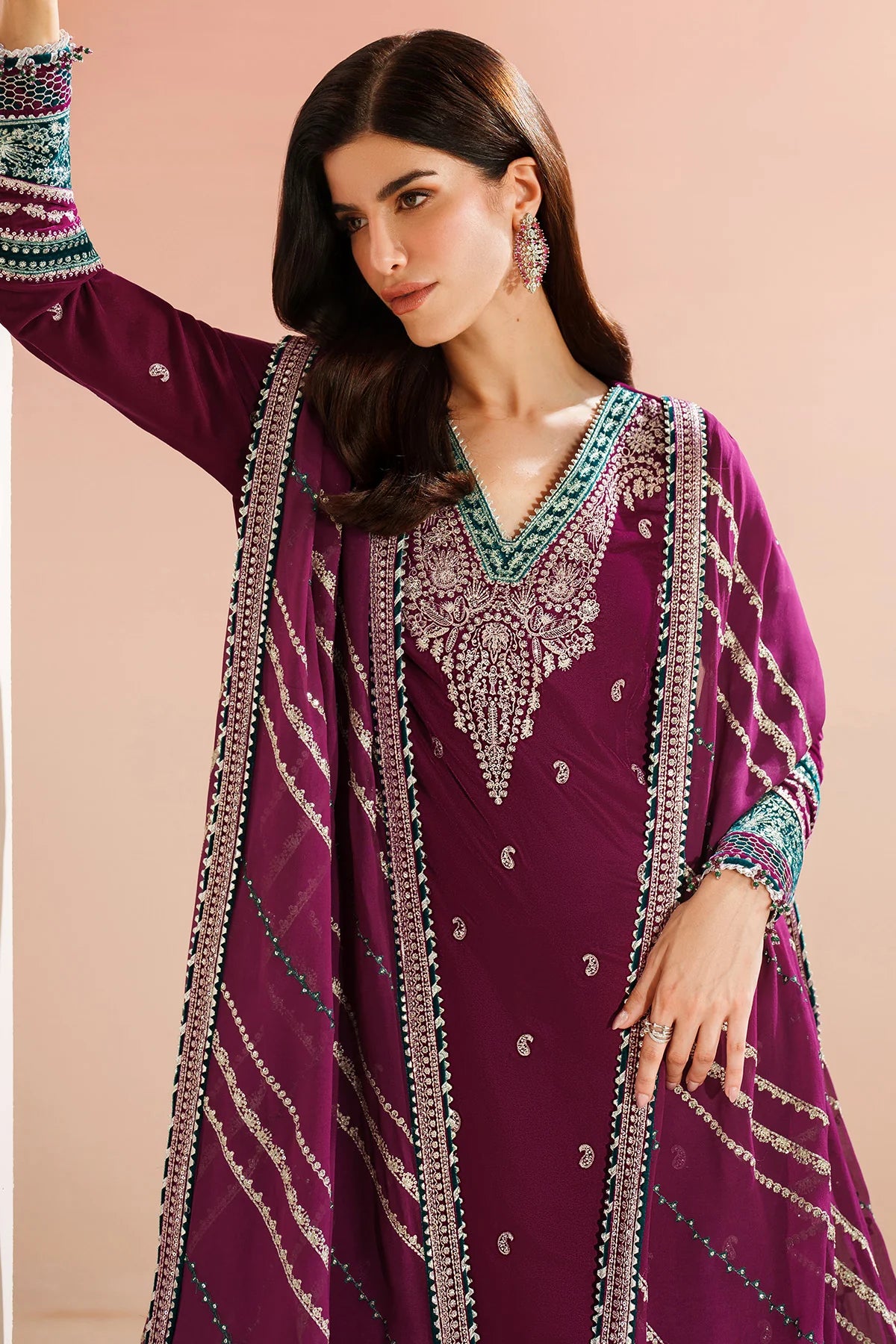 JZ-VVF-D6-0 | EMBROIDERED VELVET FORMAL | Jazmin