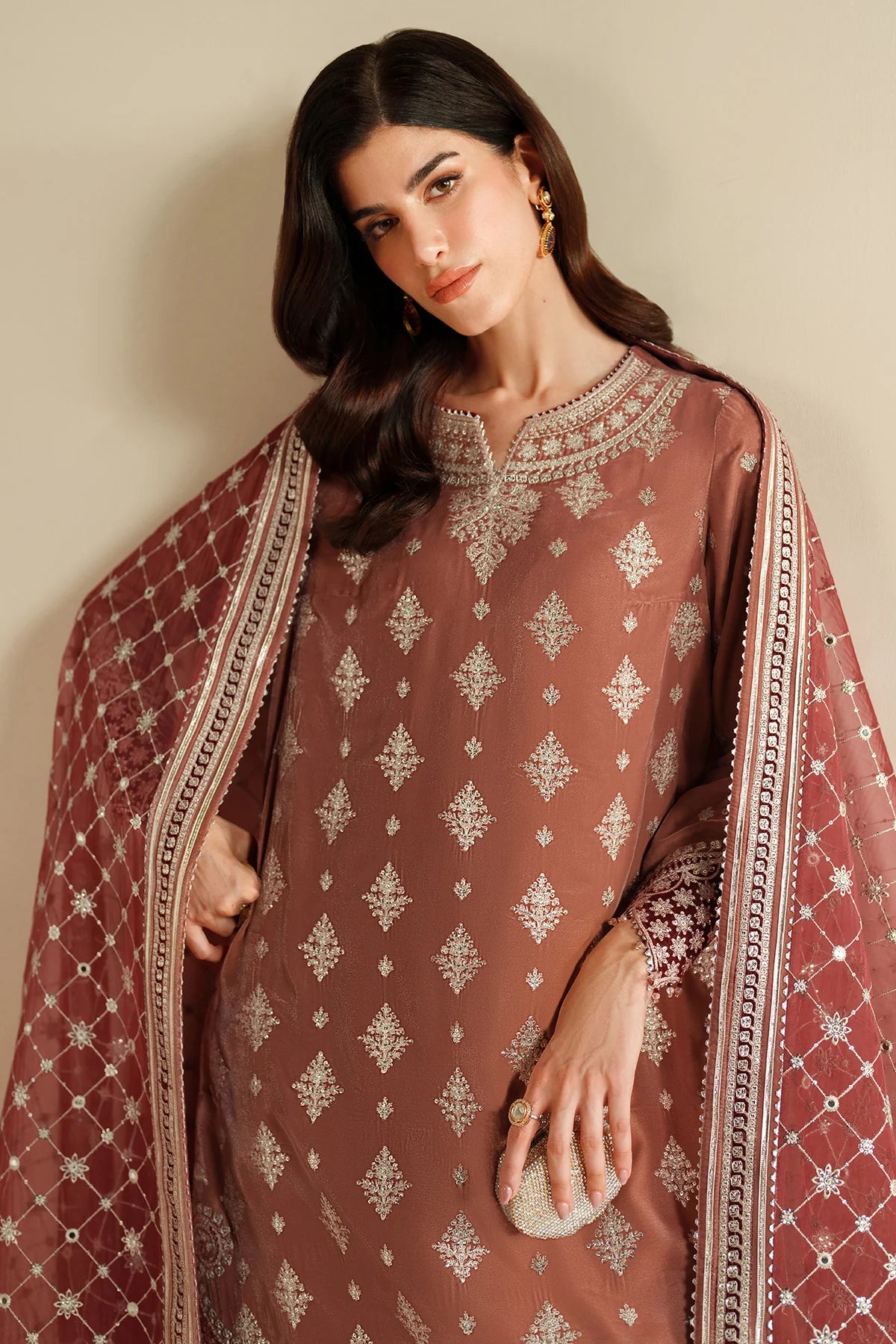 JZ-VVF-D3-0 | EMBROIDERED VELVET FORMAL | Jazmin