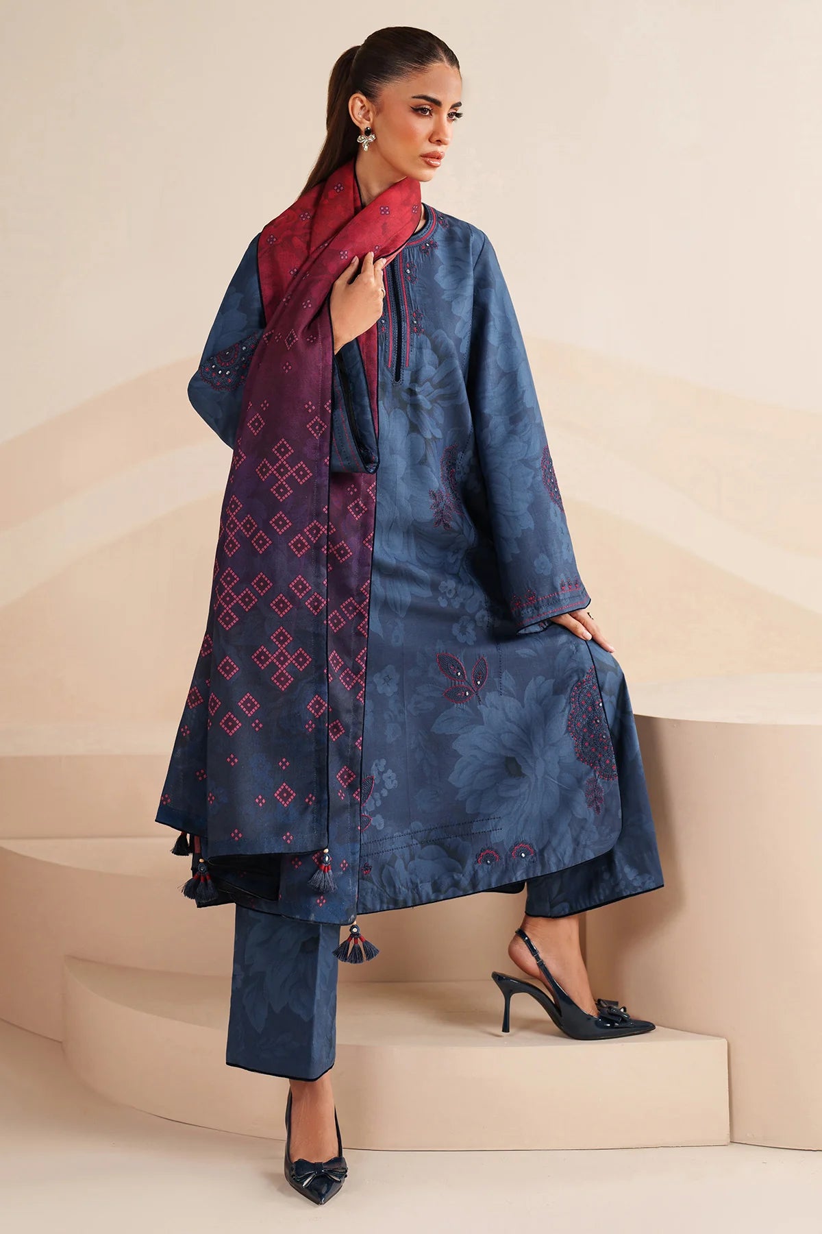 JZ-UW-D0234-0 | EMBROIDERED PREMIUM VISCOSE | Jazmin